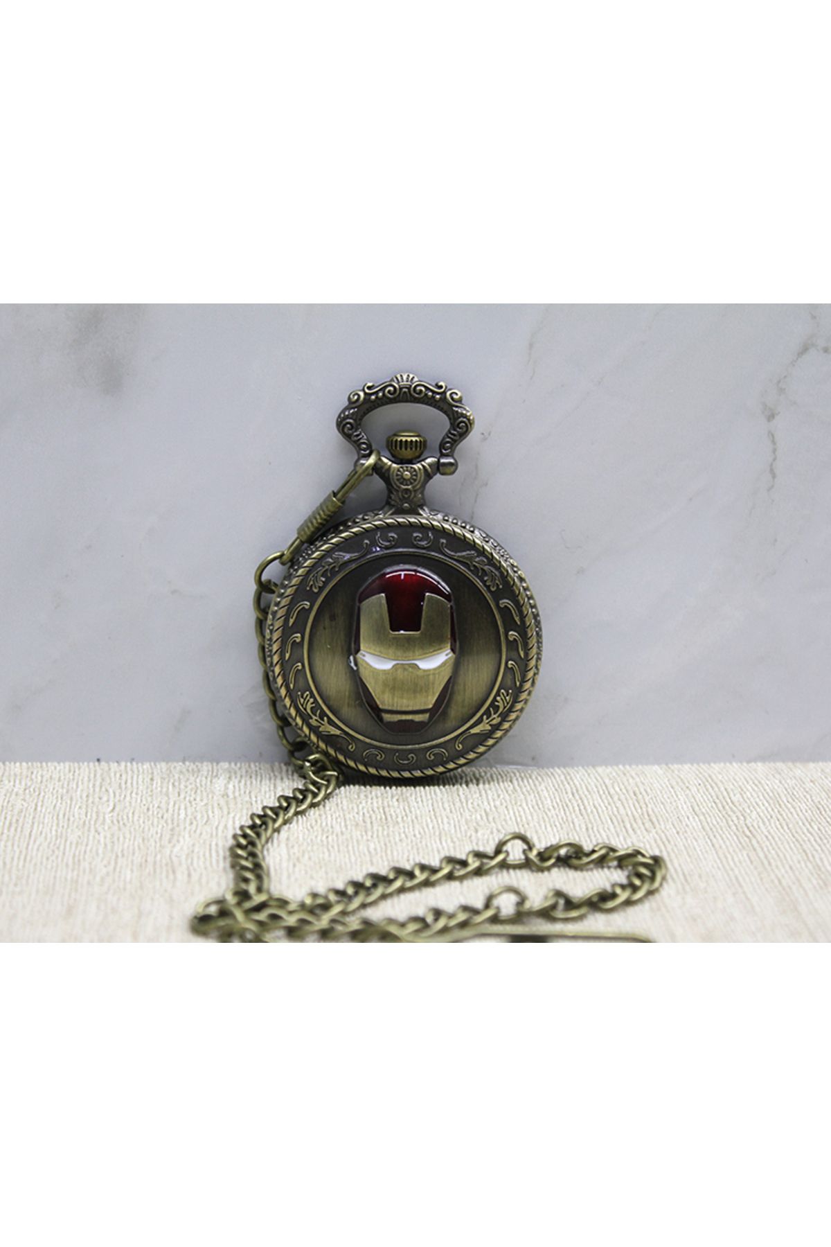 D&M Life Collection Iron Man Tasarımlı Köstekli Saat