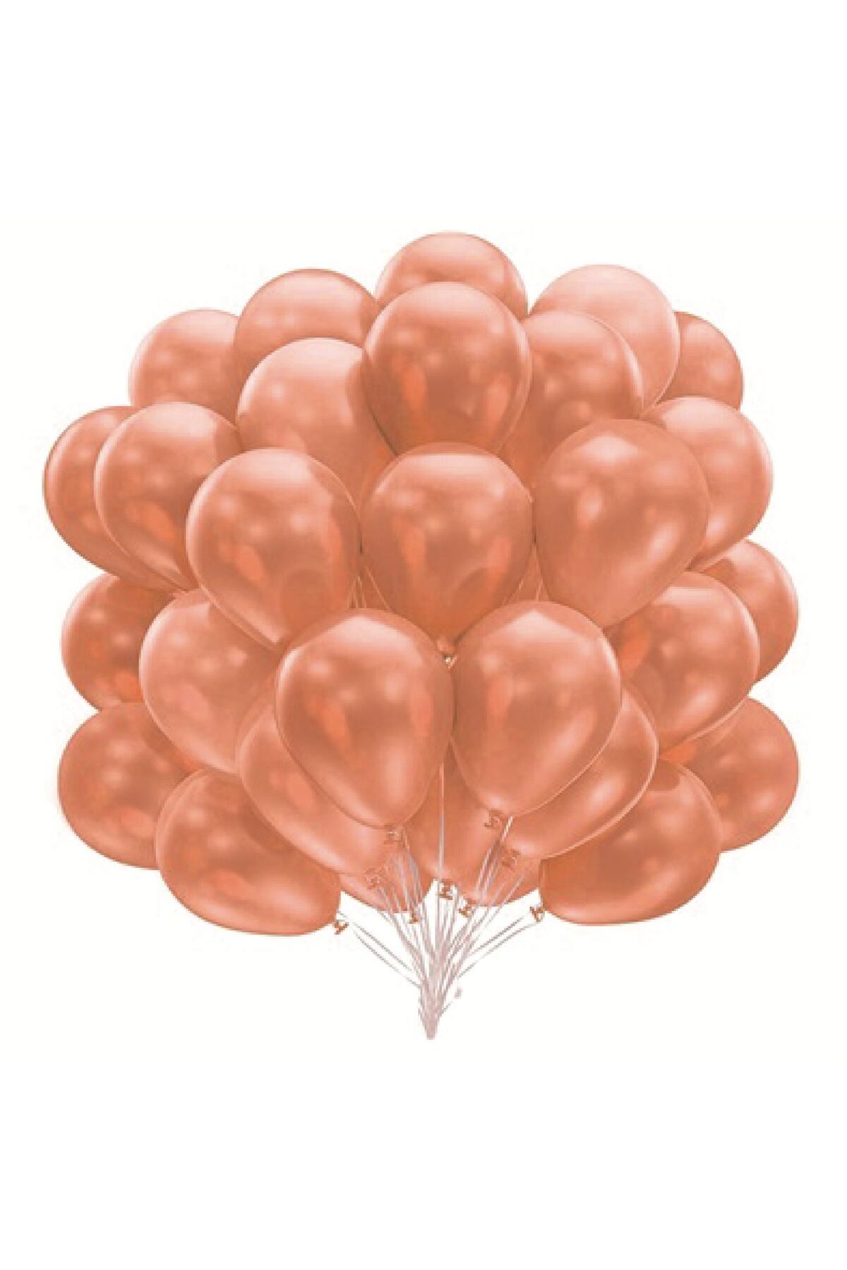 PARTİMİO PARTİ MALZEMELERİ 10'lu Metalik Somon Balon 12'' 30cm