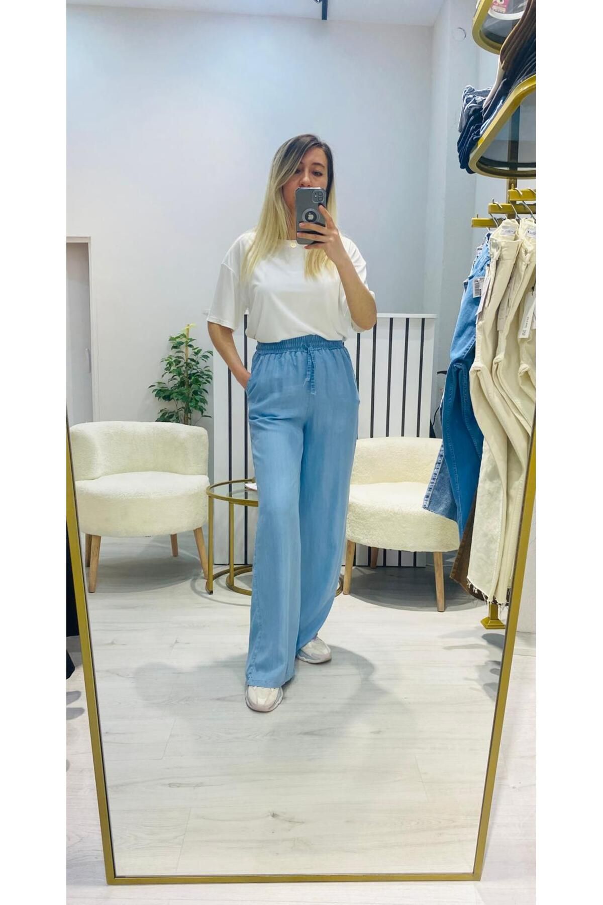 Roseden Jean Kumaş Pantolon