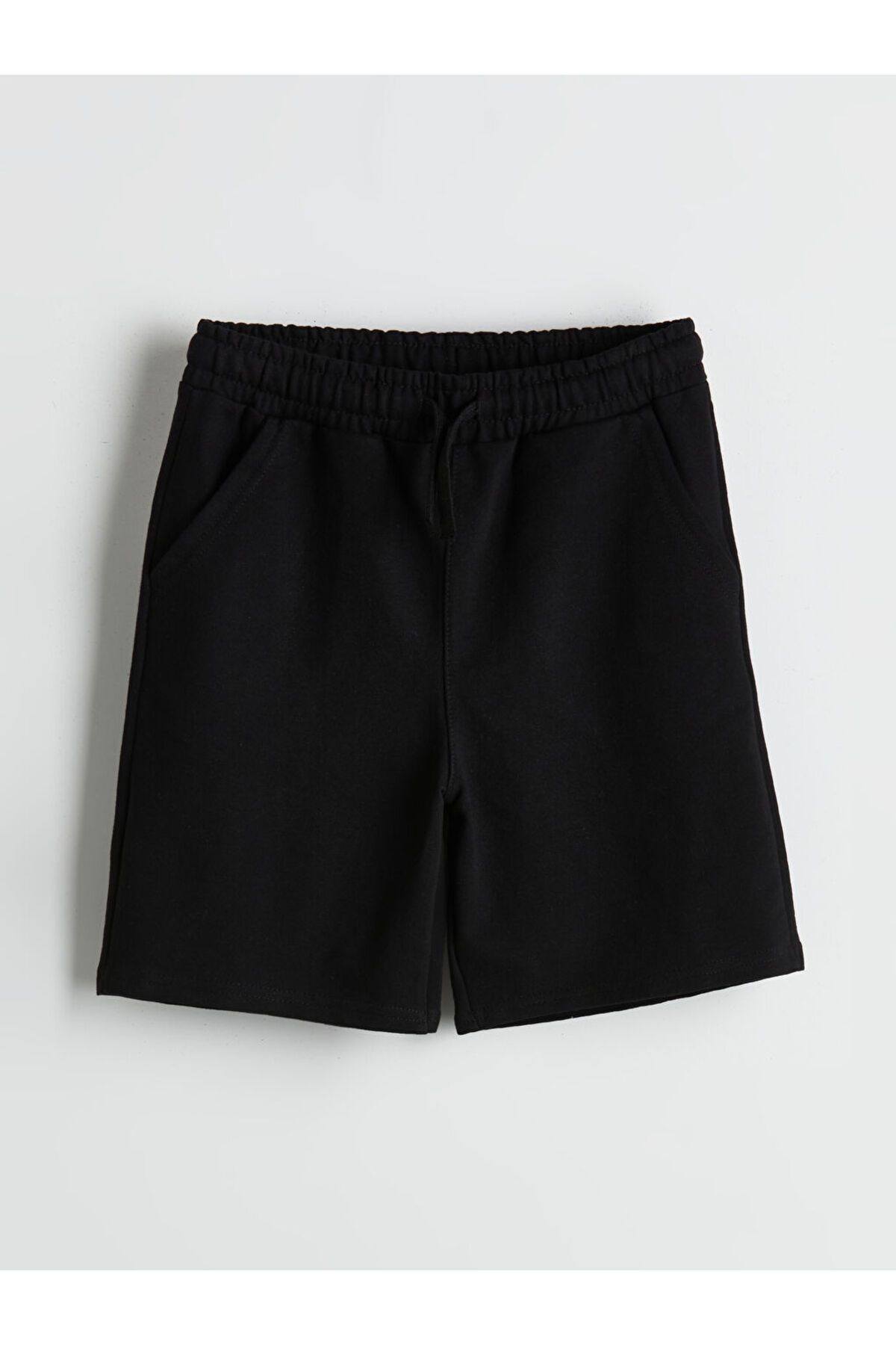 LC Waikiki-Sparkling Selections from Shining Store |   Black Elastic Waist Boy's Shorts 1