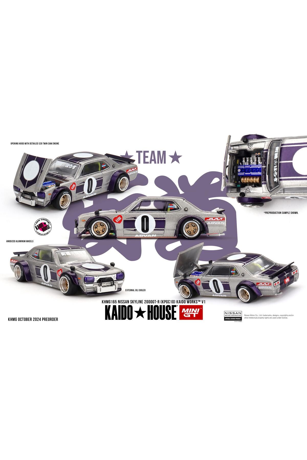 mini gt Kaido House Nissan Skyline 2000GT-R (KPGC10) Kaido Works V1 165