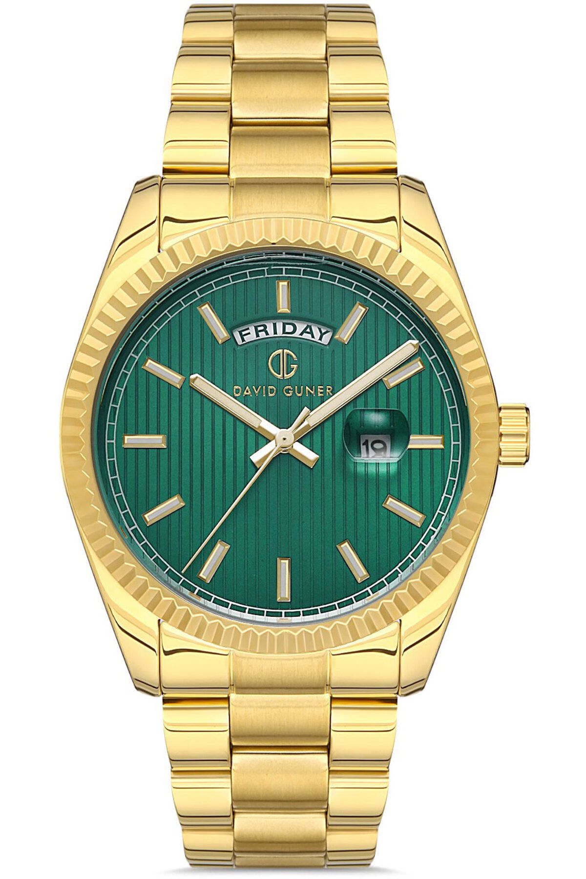 DAVID GUNER DAVİD GÜNER ERKEK KOL SAATİ DG-8329GA-B10 41 MM GOLD