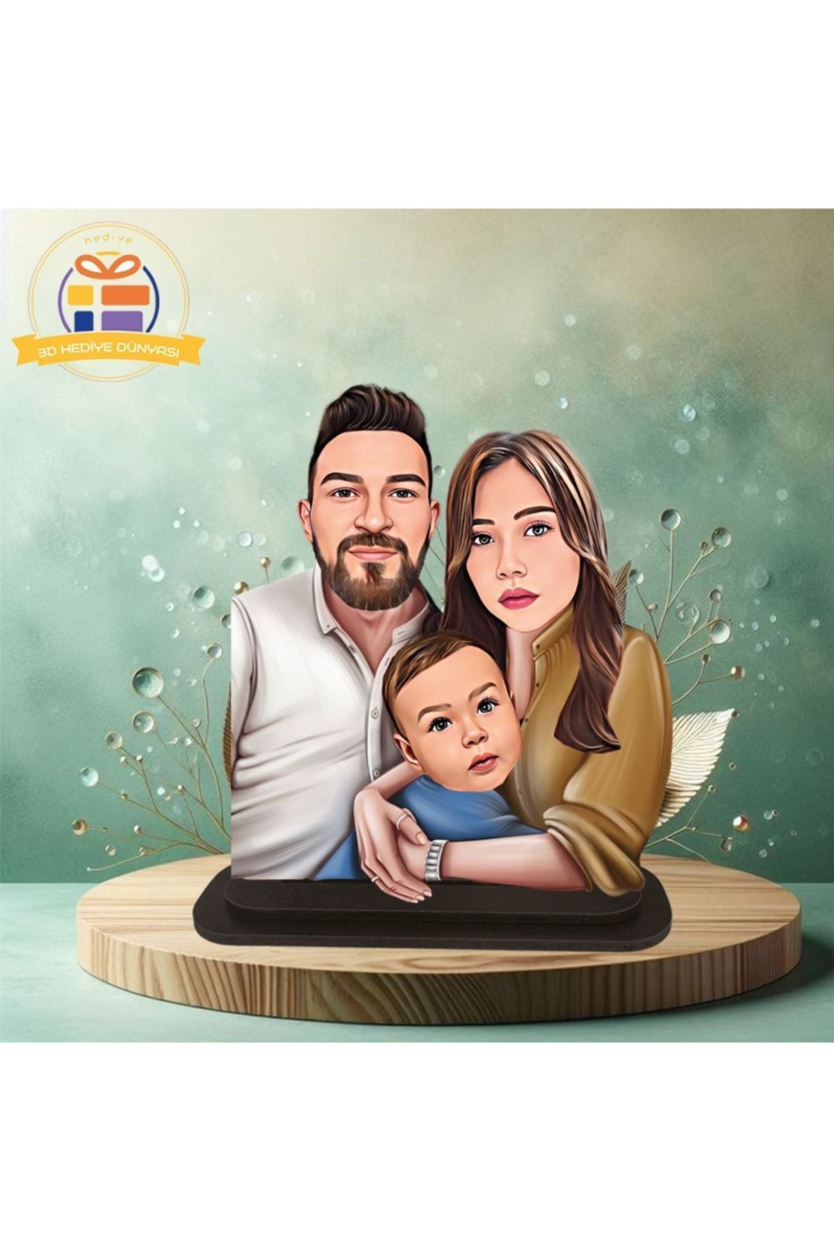 SerenityHaven Eşime süpriz karikatürlü biblo hediye 3d masa üstü biblo hediyesi