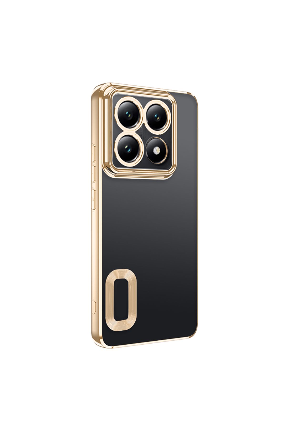 YTSGLOBAL 14T Pro Kılıf Kamera Korumalı Logo Gösteren YTSG Omega Kapak - Gold