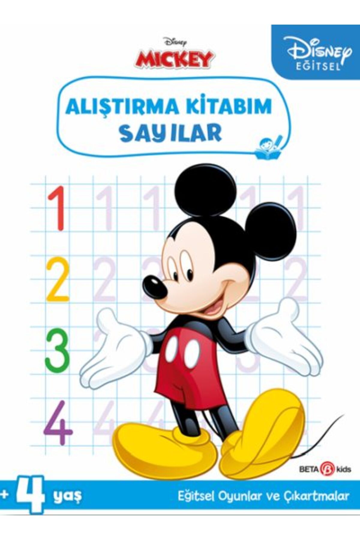 Beta Kids Yayınları Disney Eğitsel Çıkartmalı Mickey Alıştırma Kitabım