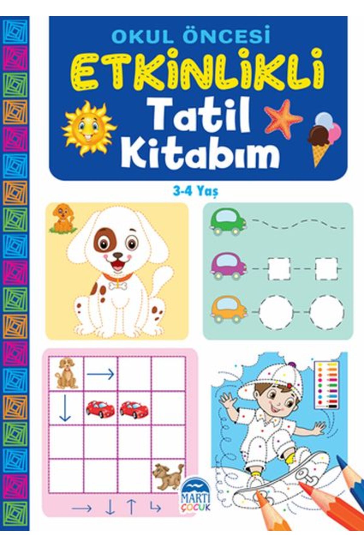 Artemis Yayınları Okul Öncesi Etkinlikli Tatil Kitabım (3-4 Yaş)