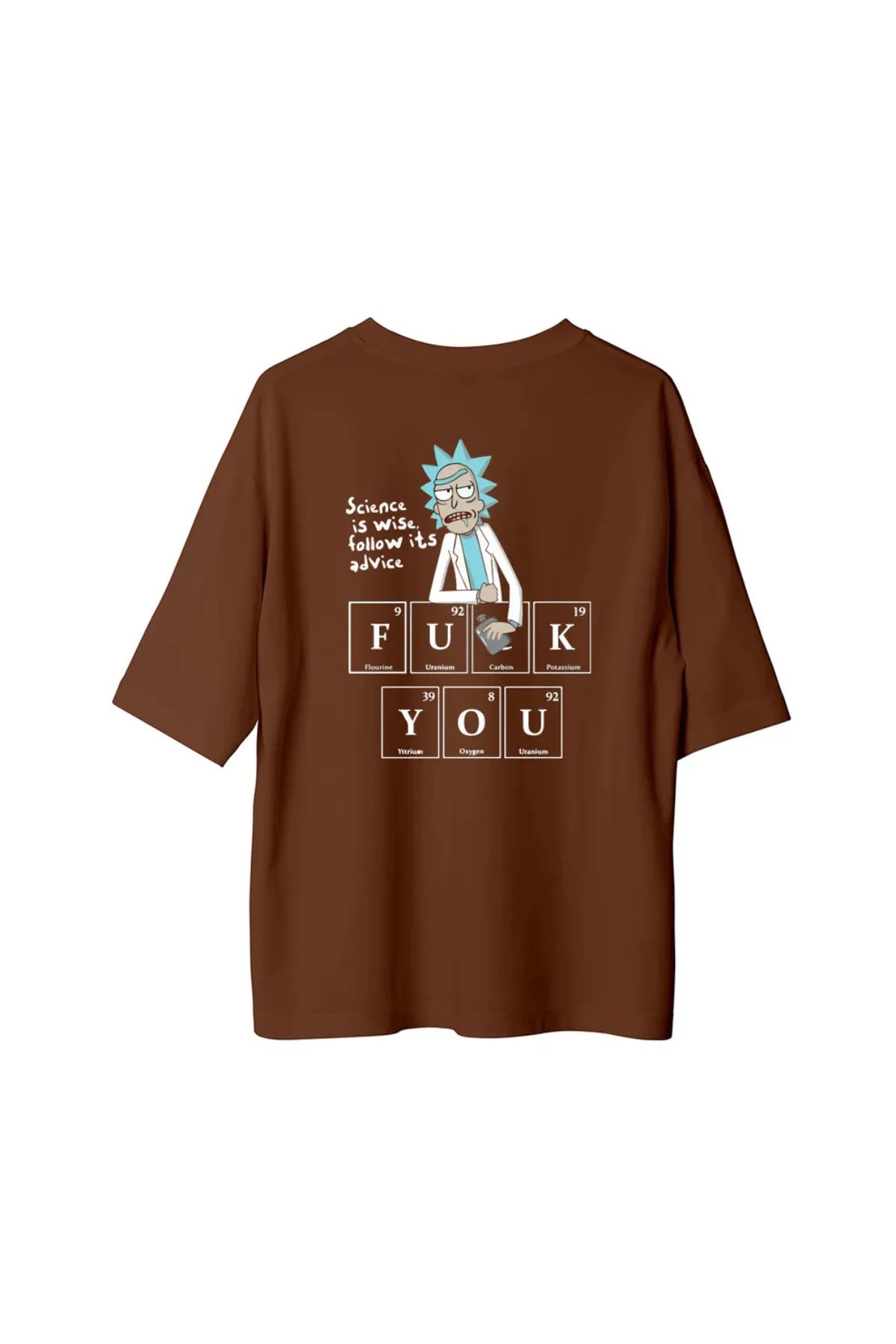 Koklonmoda Unisex Doktor Ricky Baskılı Oversize T-Shirt