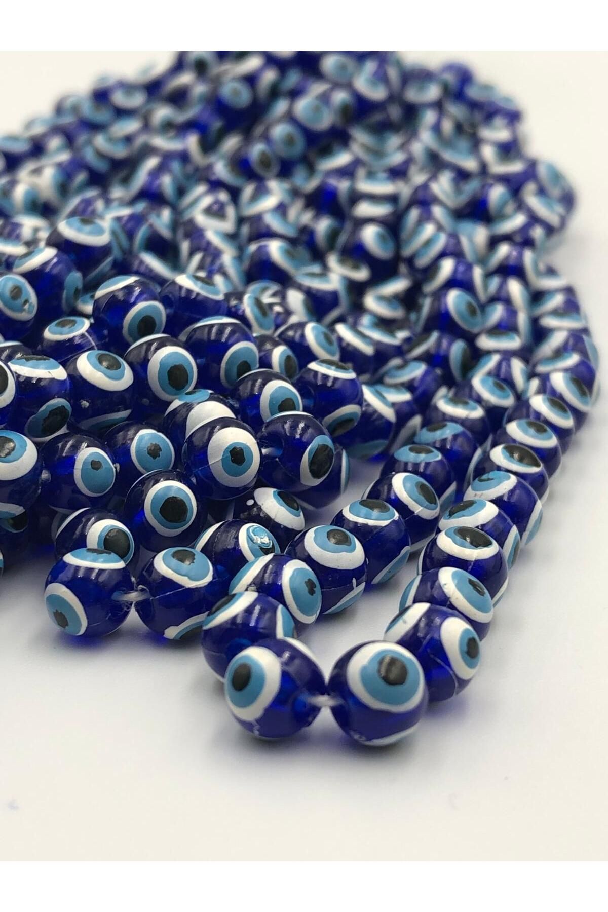 DUCK HOBY Yuvarlak Dizi Nazar Bocuğu 5 Dizi 6 mm (yaklaşık 250 Adet) Plastik