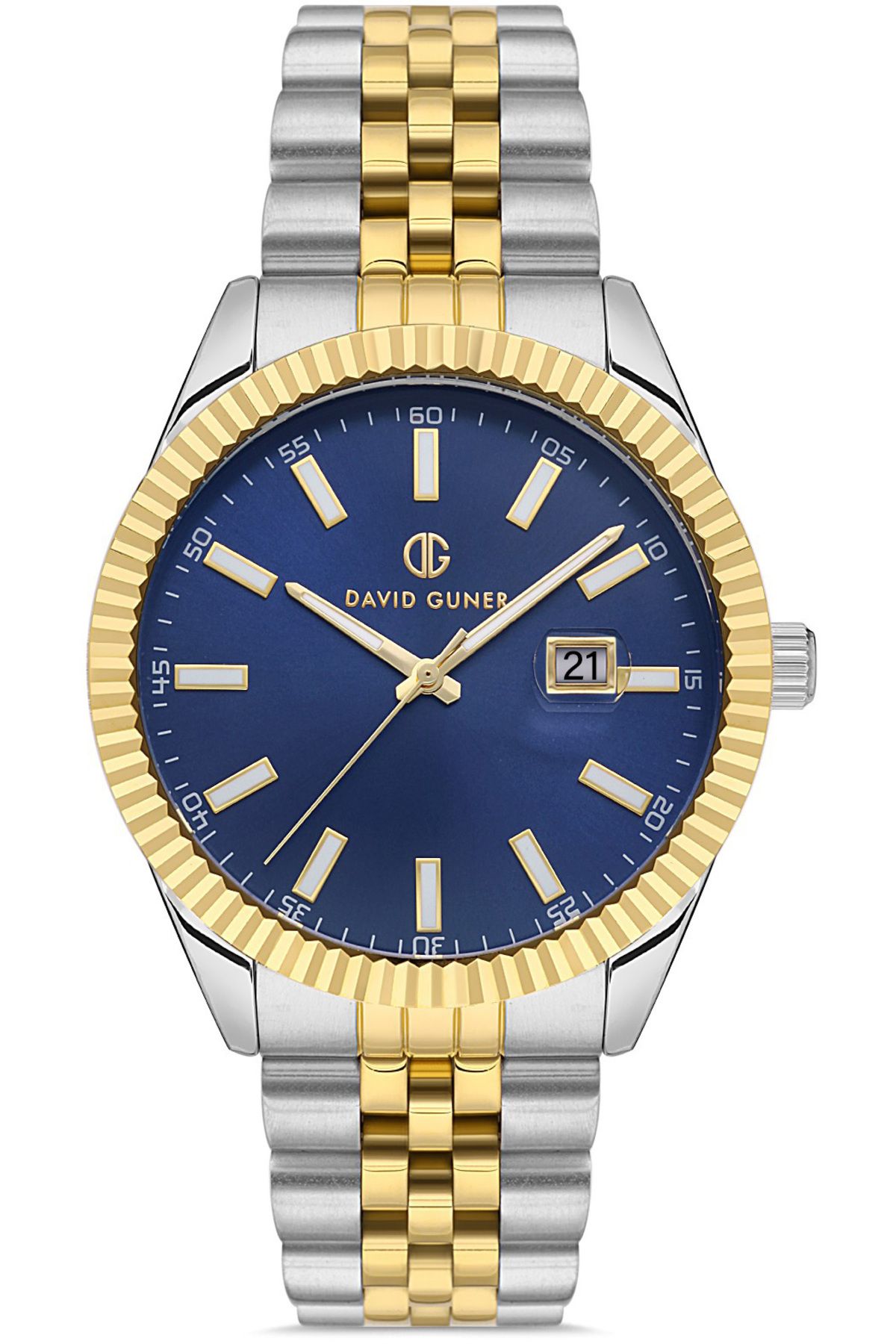 DAVID GUNER DAVİD GÜNER ERKEK KOL SAATİ DG-8626GA-D3 43 MM METAL-GOLD
