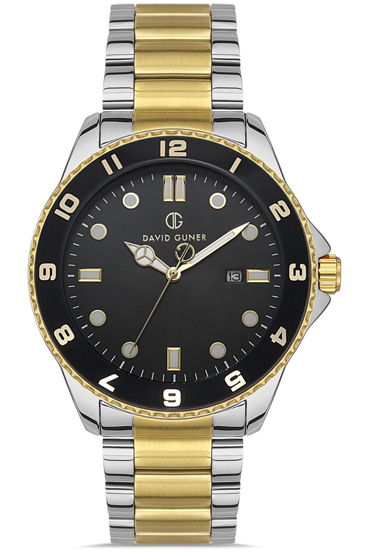 DAVID GUNER DAVİD GÜNER ERKEK KOL SAATİ DG-8461GA-D2 44 MM METAL-GOLD