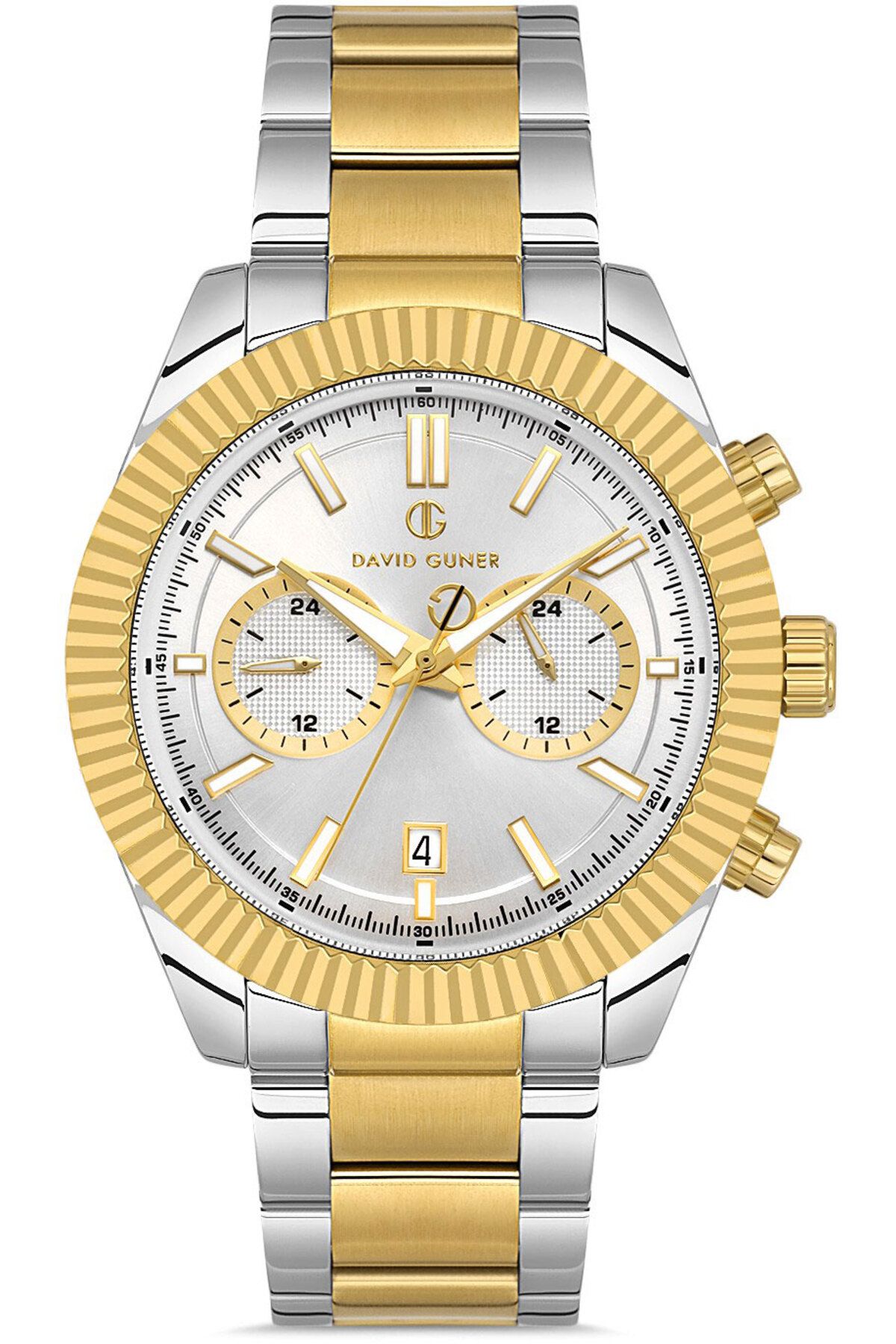 DAVID GUNER DAVİD GÜNER ERKEK KOL SAATİ DG-8734GA-D1 47 MM METAL-GOLD