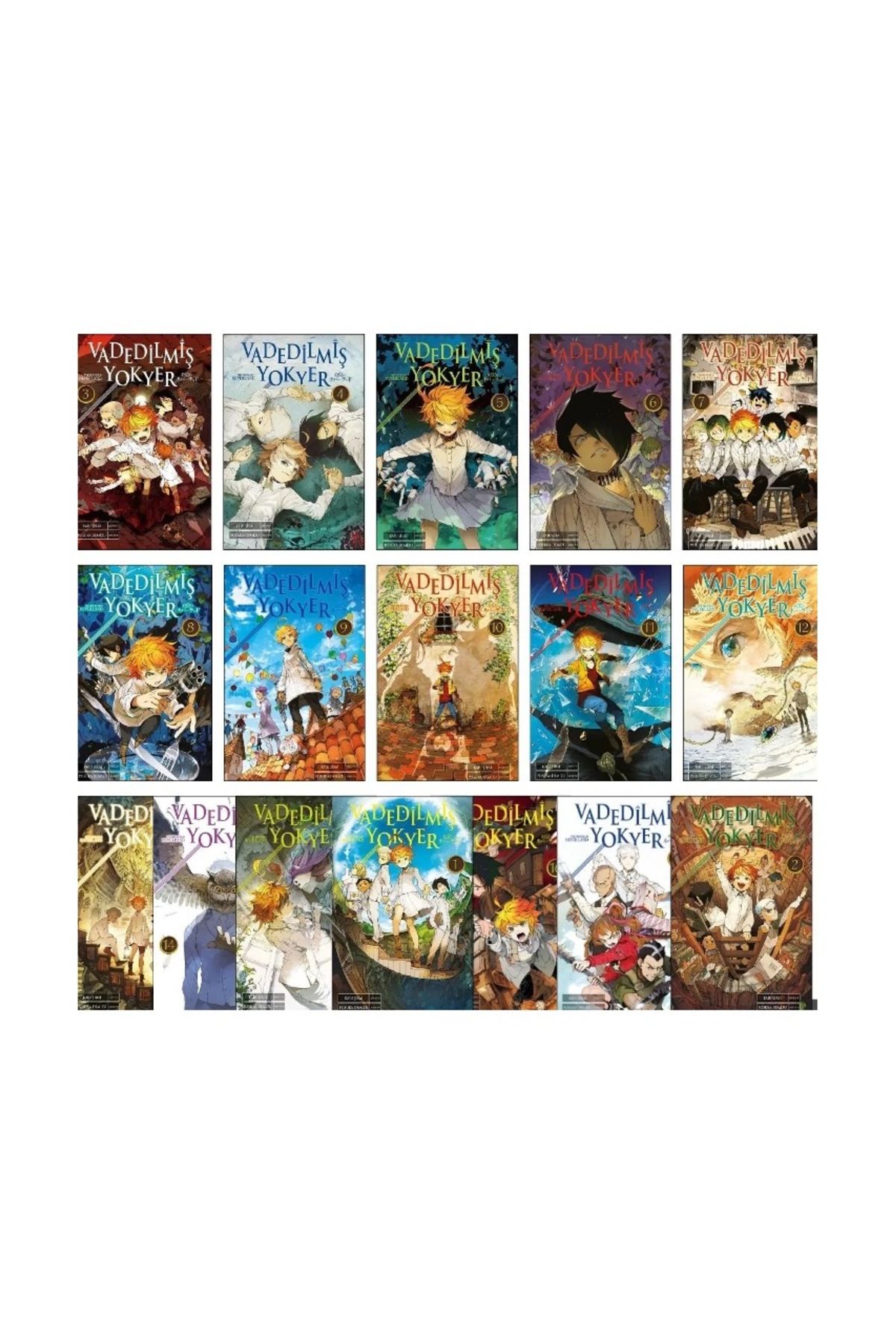 Gerekli Şeyler Yayıncılık Vadedilmiş Yokyer 1-2-3-4-5-6-7-8-9-10-11-12-13-14-15-16-17 Manga Seti (EKSİKSİZ SET)