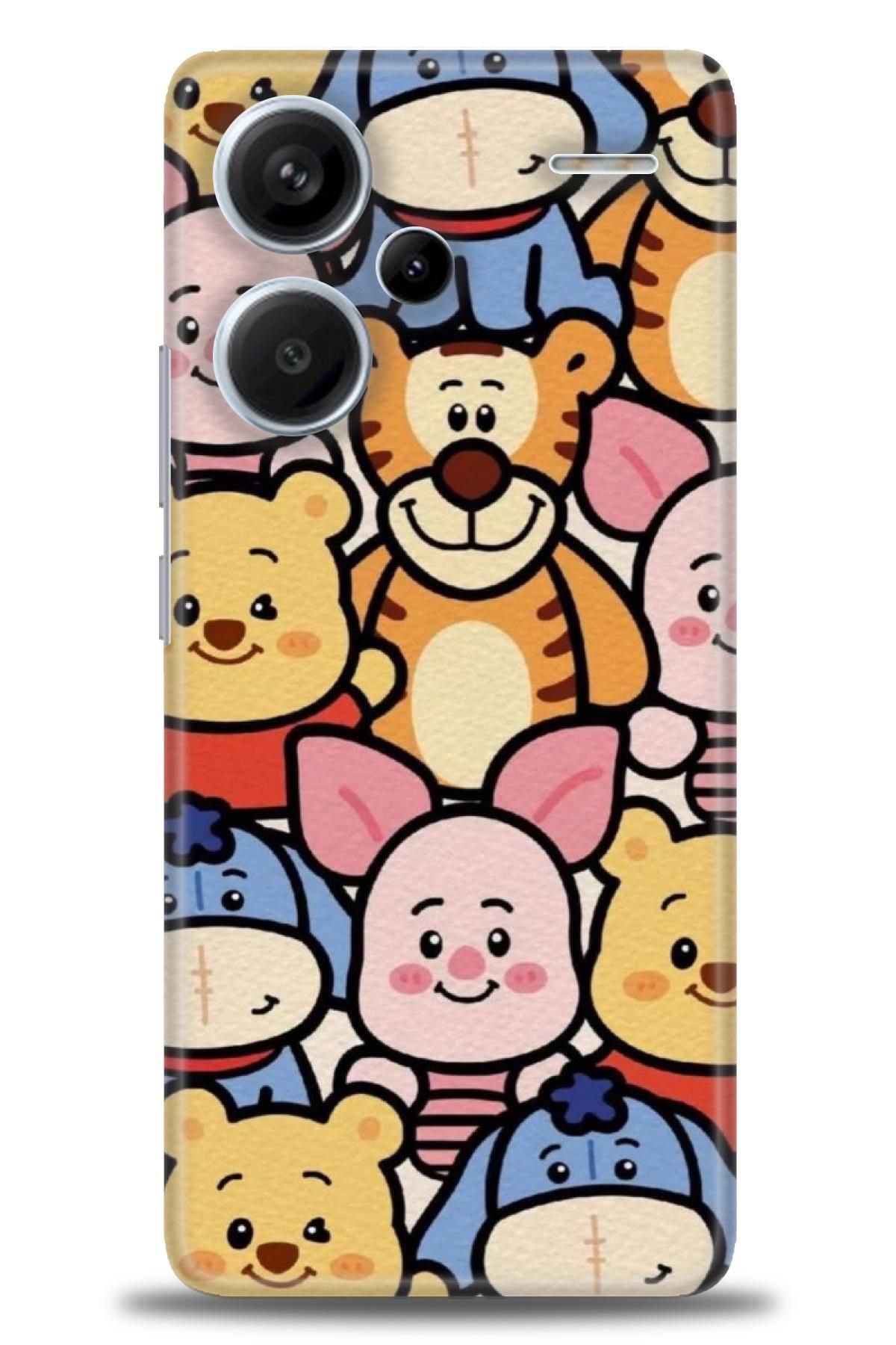 CooperTech Xiaomi Redmi Note 13 Pro Plus İle Uyumlu HD Baskılı Desenli Silikon Kılıf - 502