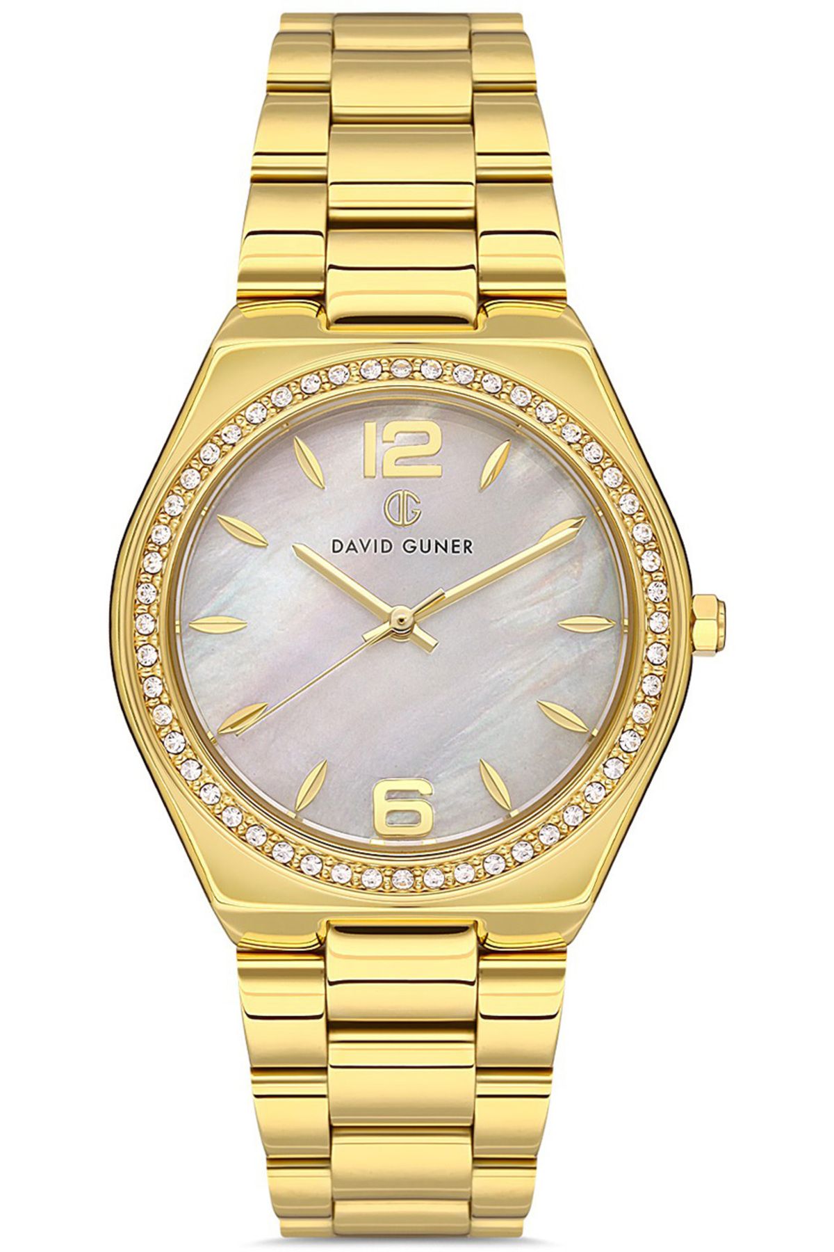 DAVID GUNER DAVİD GÜNER KADIN KOL SAATİ DG-8472LA-B1 35 MM GOLD
