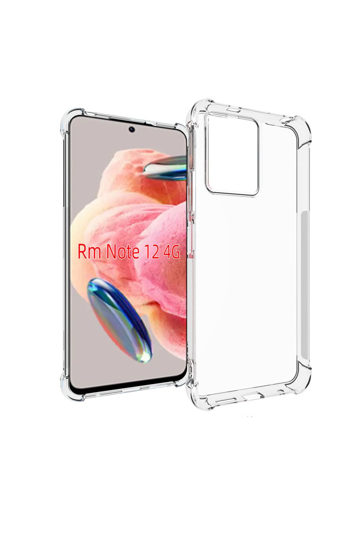 YTSGLOBAL Redmi Note 12 4G Kılıf YTSG Nitro Anti Shock Silikon - Renksiz
