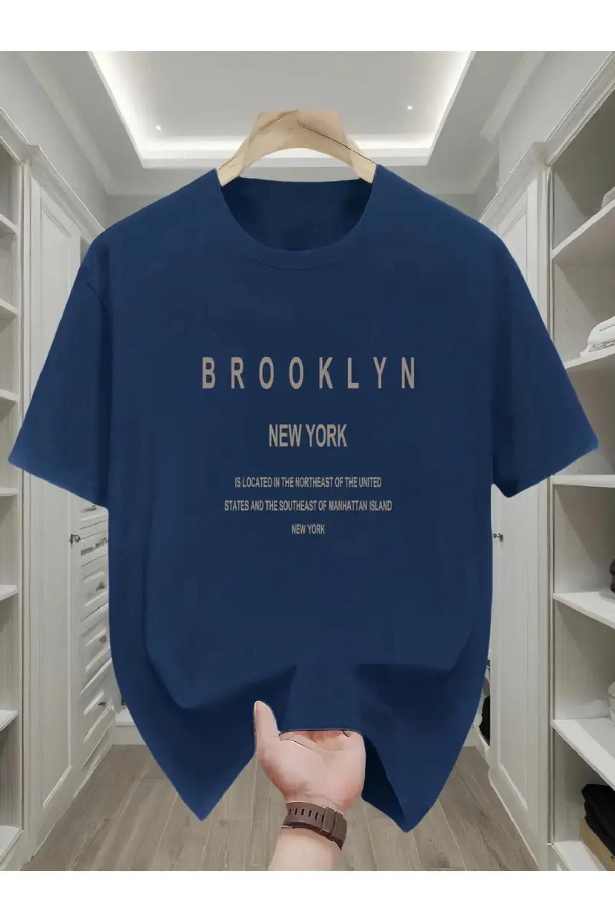 Koklonmoda Unisex Brooklyn Baskılı Oversize T-Shirt