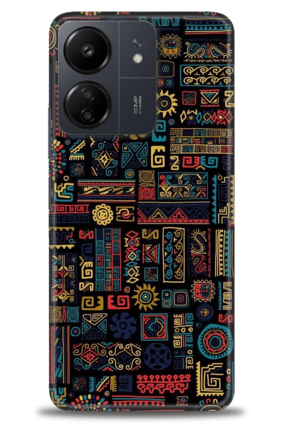 CooperTech Xiaomi Redmi 13C İle Uyumlu HD Baskılı Desenli Silikon Kılıf - 822