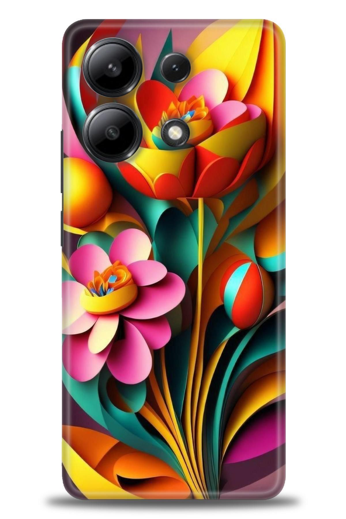 CooperTech Xiaomi Redmi Note 13 4G İle Uyumlu HD Baskılı Desenli Silikon Kılıf - 532