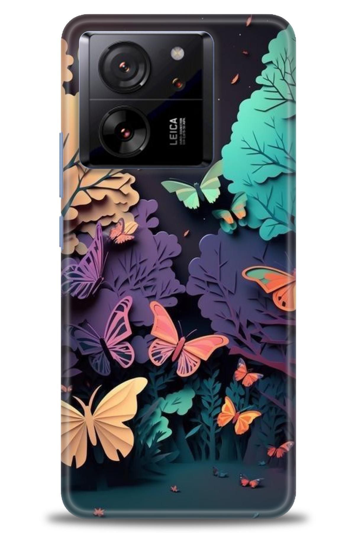 CooperTech Xiaomi Mi 13T Pro İle Uyumlu HD Baskılı Desenli Silikon Kılıf - 522