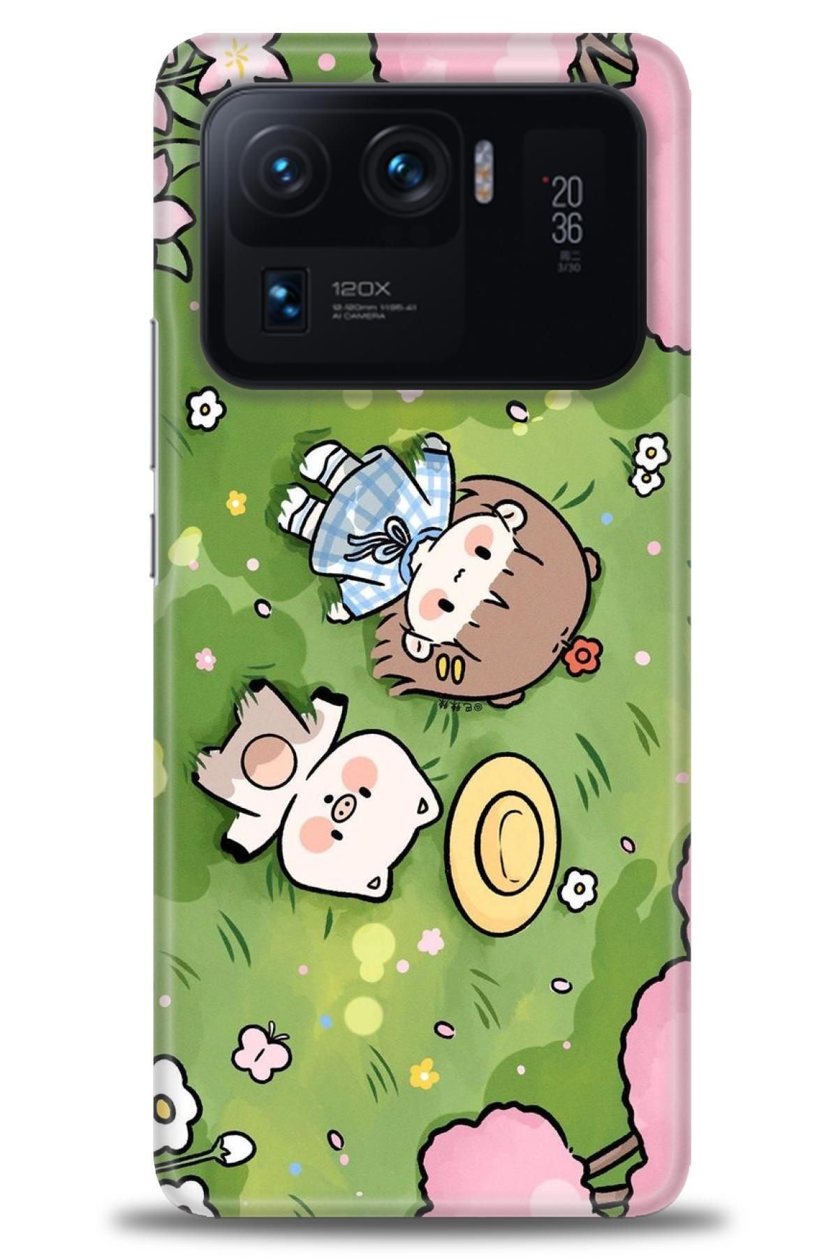 CooperTech Xiaomi Mi 11 Ultra İle Uyumlu HD Baskılı Desenli Silikon Kılıf - 152