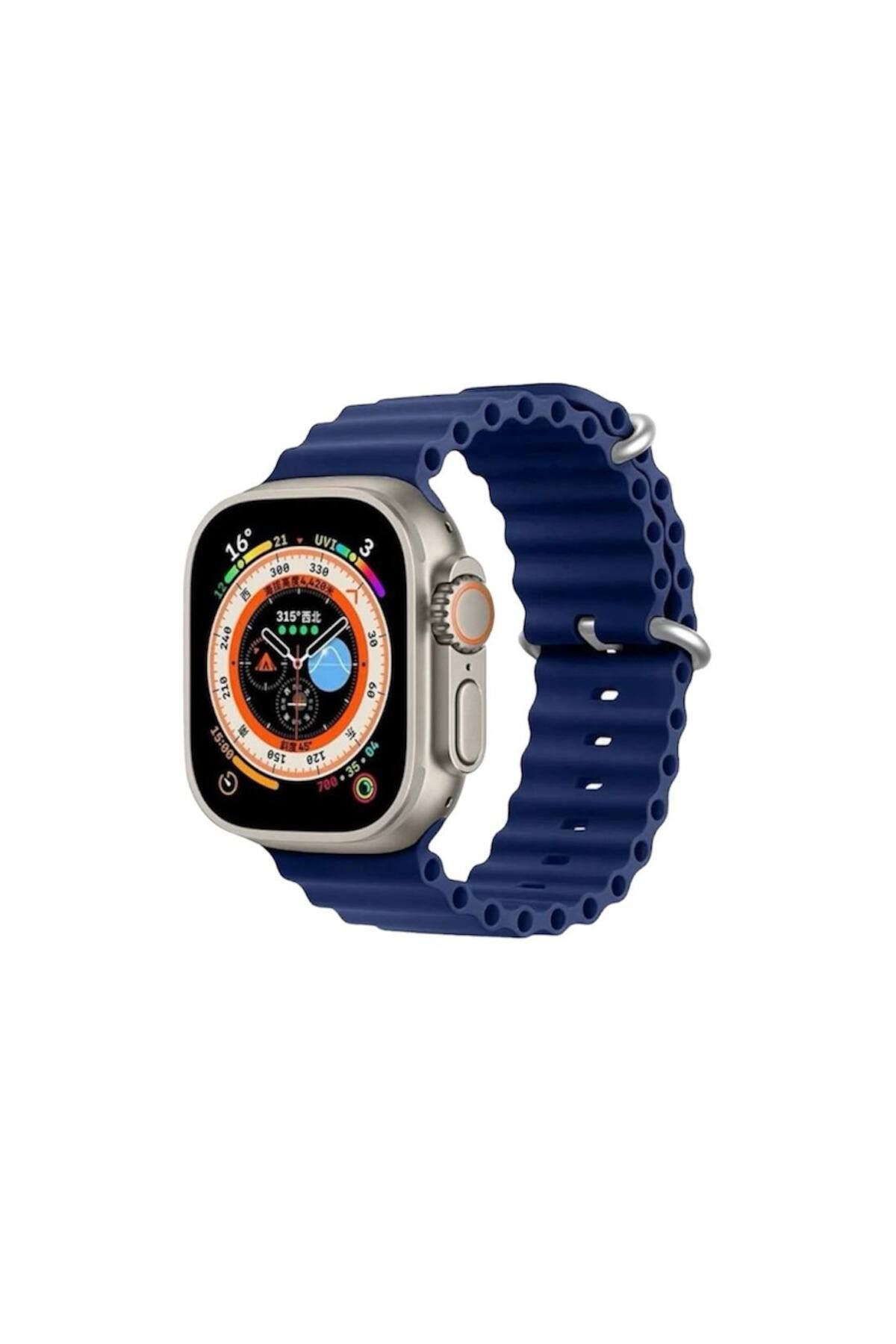 Bruntoo BR Apple Watch Series Ultra 10/9/8/7/6/5/4/SE/3/2/1 49mm-46mm-45mm-44mm-42mm Ocean Loop Silikon kordon