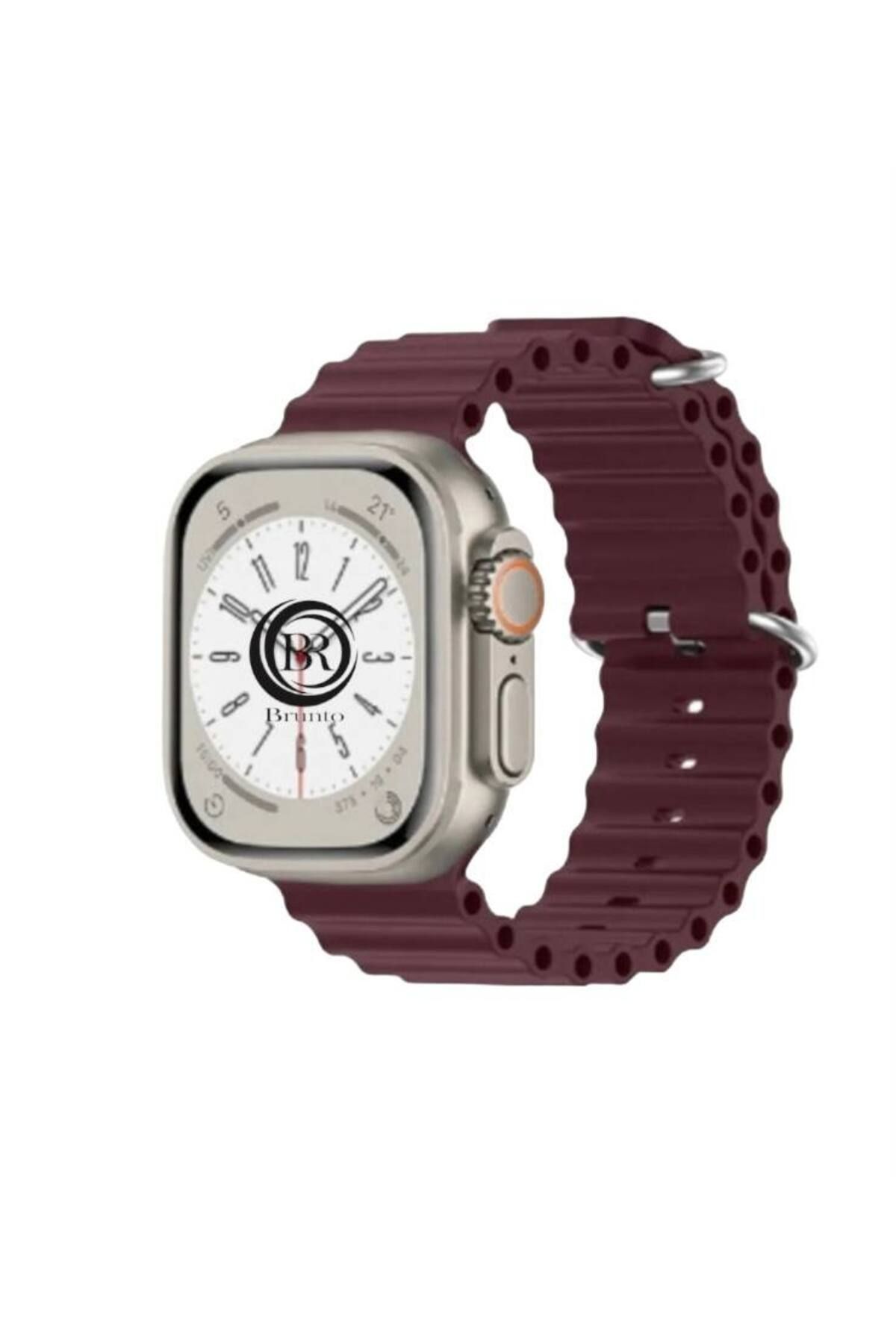 Bruntoo BR Apple Watch Series Ultra 10/9/8/7/6/5/4/SE/3/2/1 49mm-46mm-45mm-44mm-42mm Ocean Loop Silikon kordon