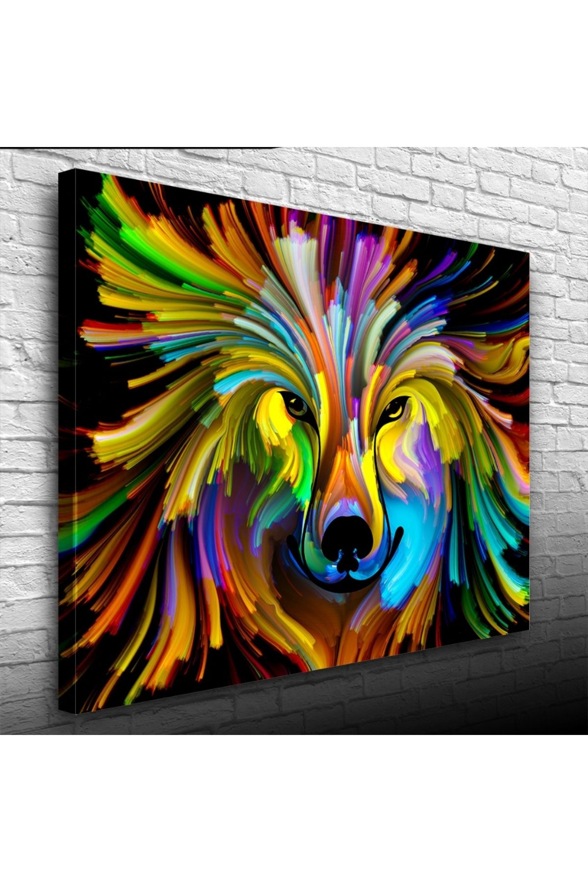 Kanonik Education Renk Paletindeki Kurt Kanvas Tablo 50 x 70