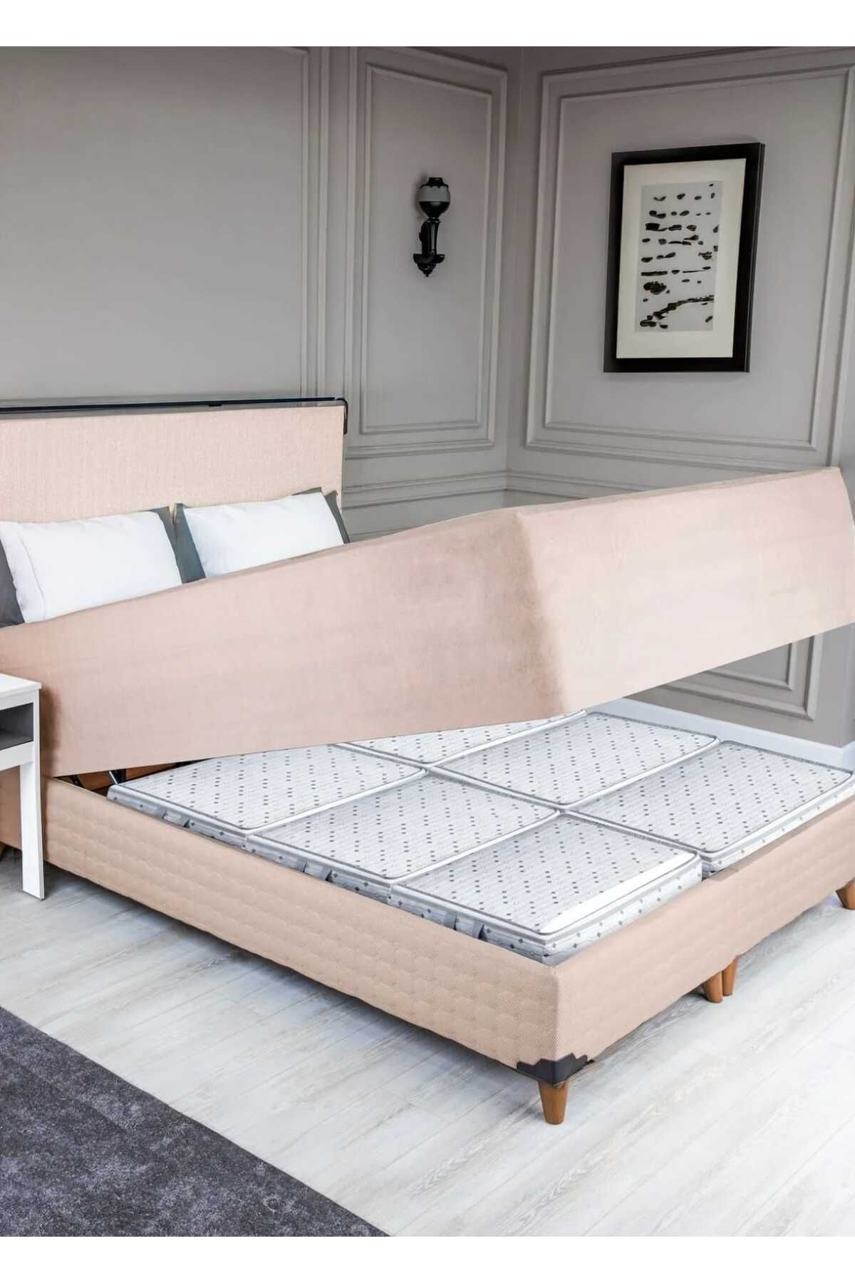 Vi Caro 6’lı Baza Altı Hurç Seti 66x45x21 Cm Büyük Boy, Fermuarlı, Toz Geçirmez, Desenli Saklama Hurcu