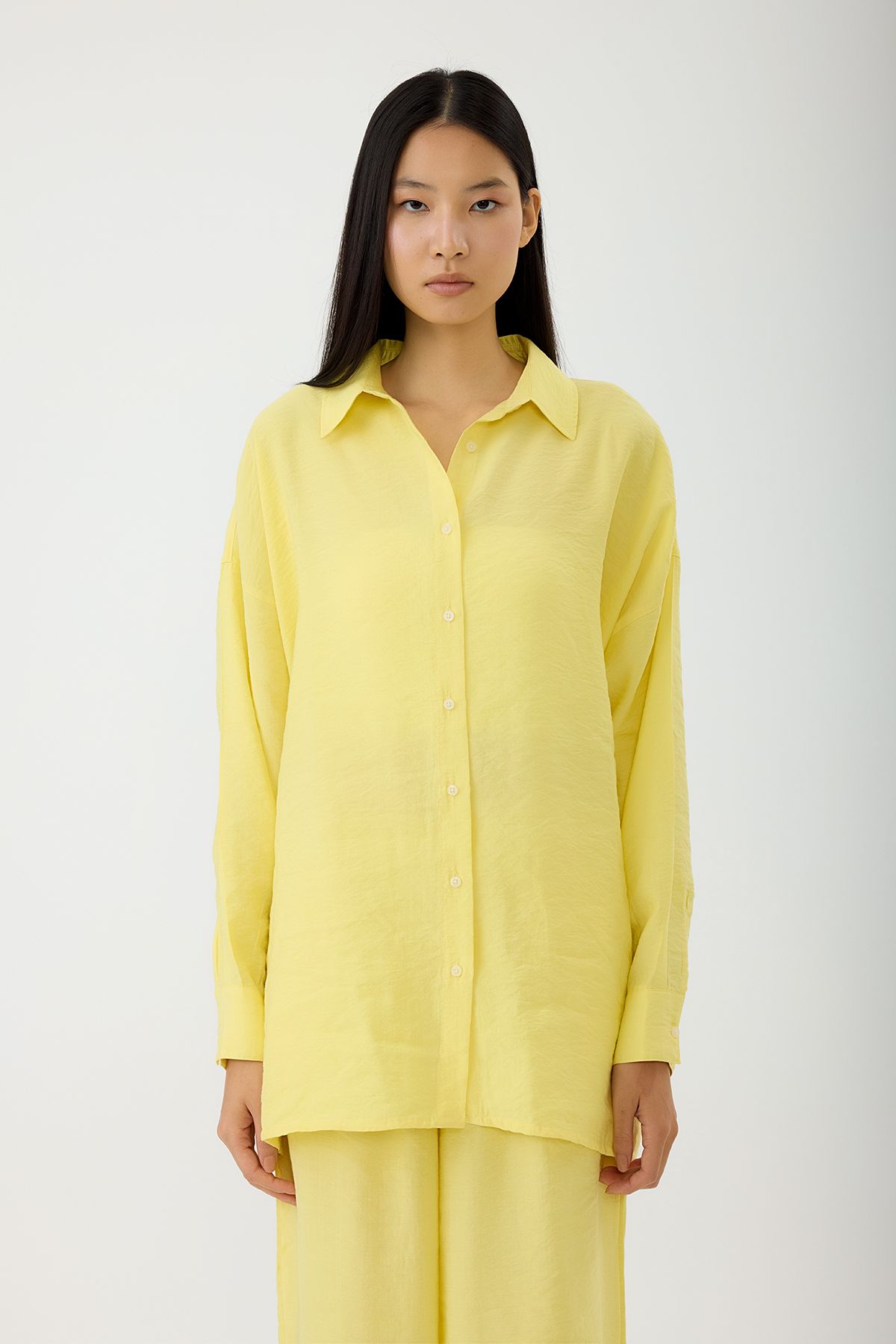 SEVİLEN Oversize Modal Gömlek