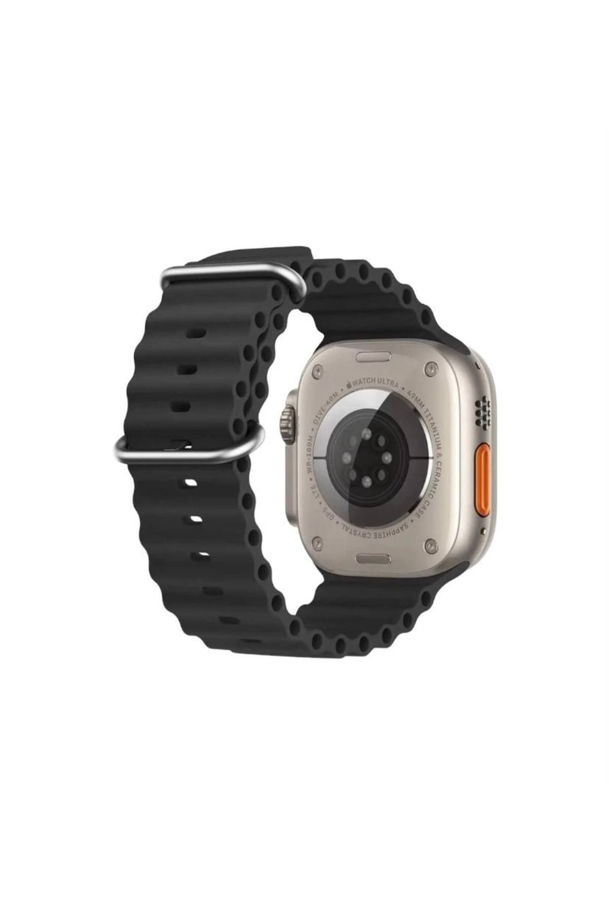Bruntoo BR Apple Watch Series Ultra 10/9/8/7/6/5/4/SE/3/2/1 49mm-46mm-45mm-44mm-42mm Ocean Loop Silikon kordon