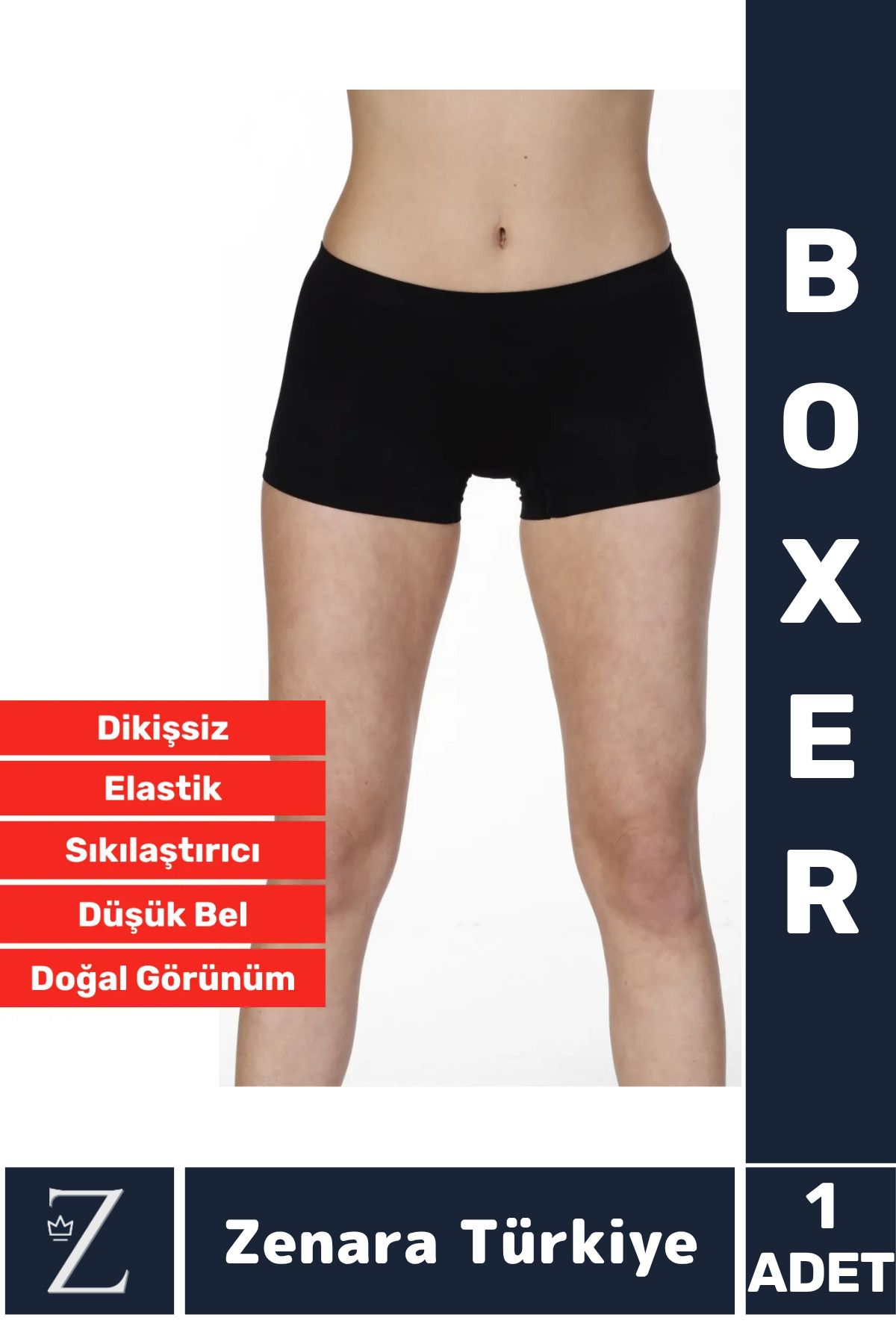 Zenara Gündelik İz Göstermez Düşük Bel Vücut Sıkılaştıran İncelten Toparlayan Dikişsiz Bato Boxer Korse