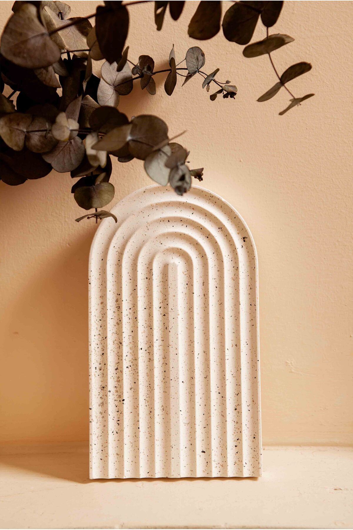 SerenityHaven Granit Efekt Dekoratif Sunum Ve Servis Tepsisi 20cm