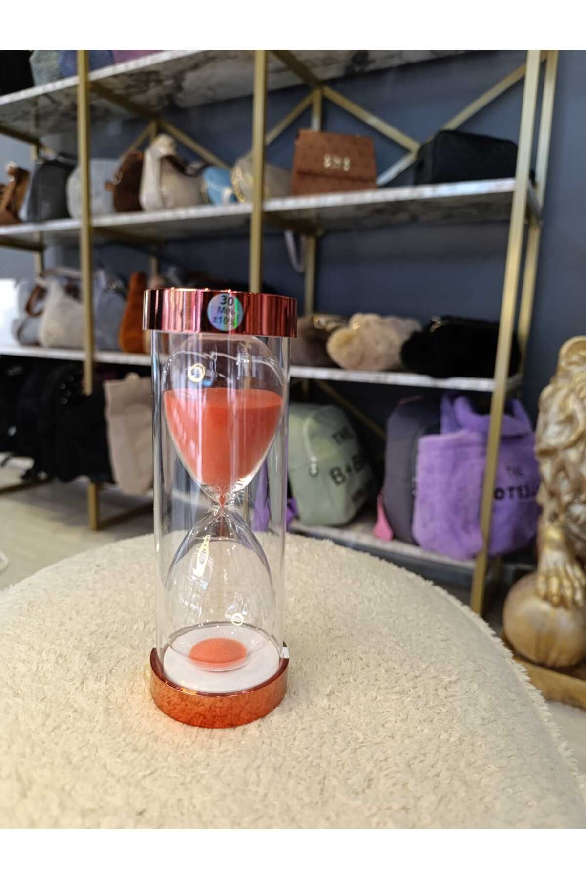 Hane ✨ Göz Alıcı Metalik Kapaklı Kum Saati - Zamanınıza Stil Katın, Odaklanmanızı Güçlendirin! ✨