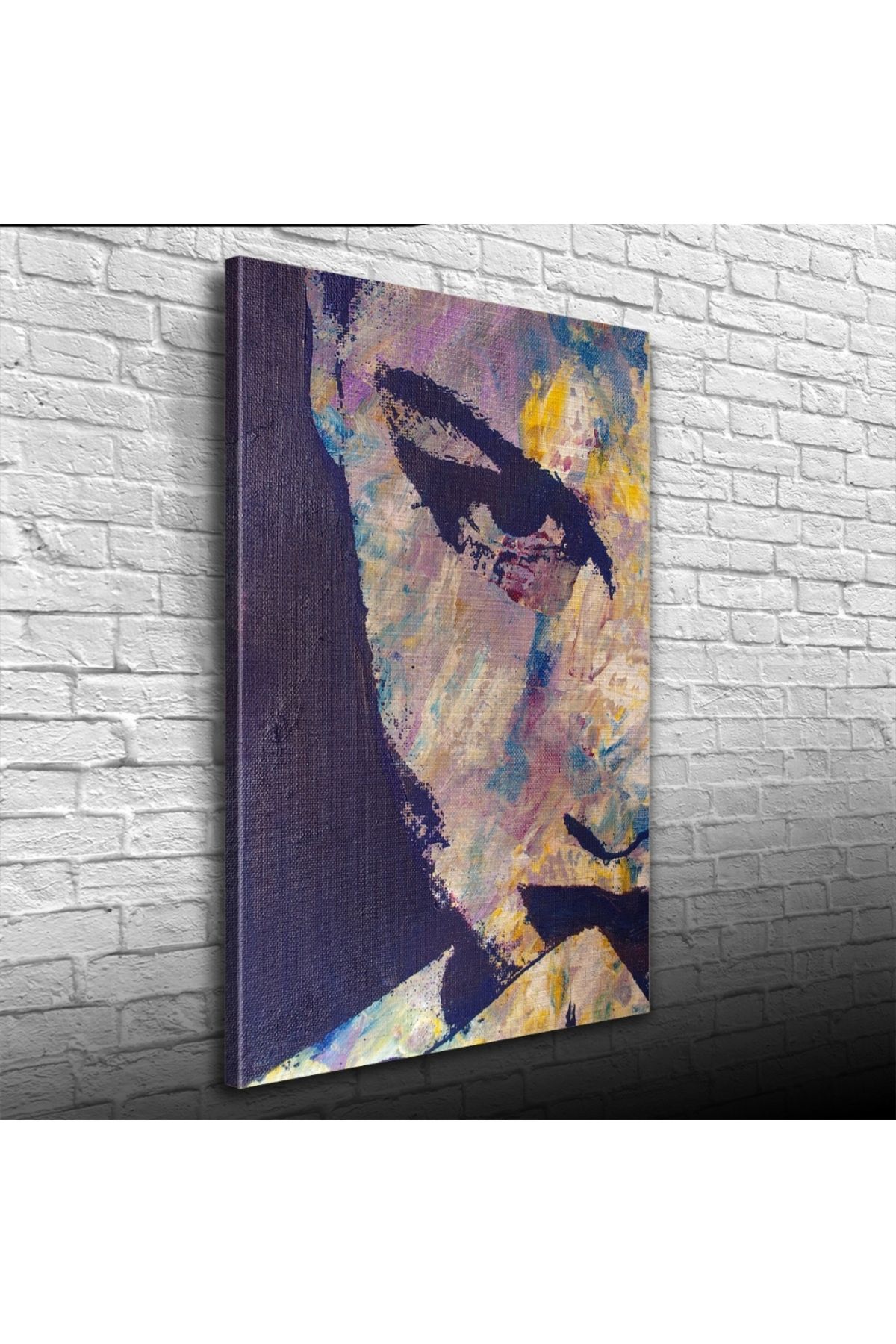 Kanonik Education Yağlıboya Kadın Portre Gri Tonlarda Kanvas Tablo 50 x 70
