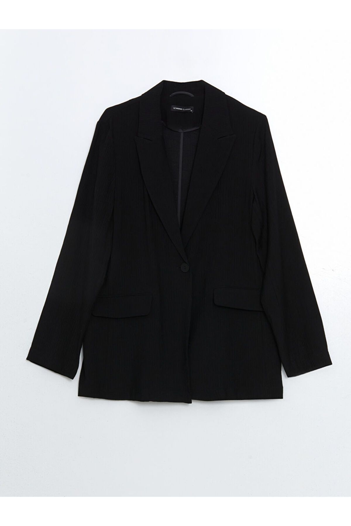 LC Waikiki LCWAIKIKI Classic Siyah Regular Fit Kadın Blazer Ceket S5KG82Z8NVY25