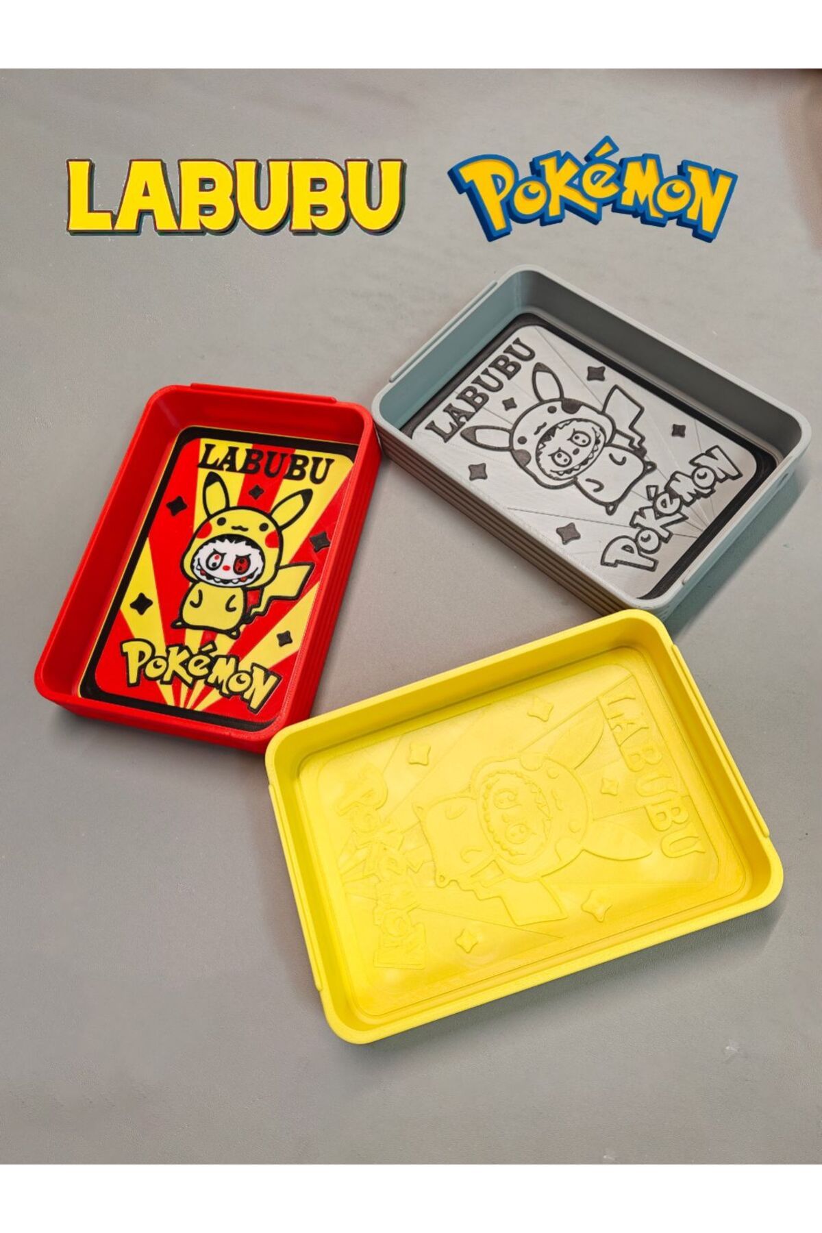 üç boyutlu haller Pokemon x Labubu Kutu