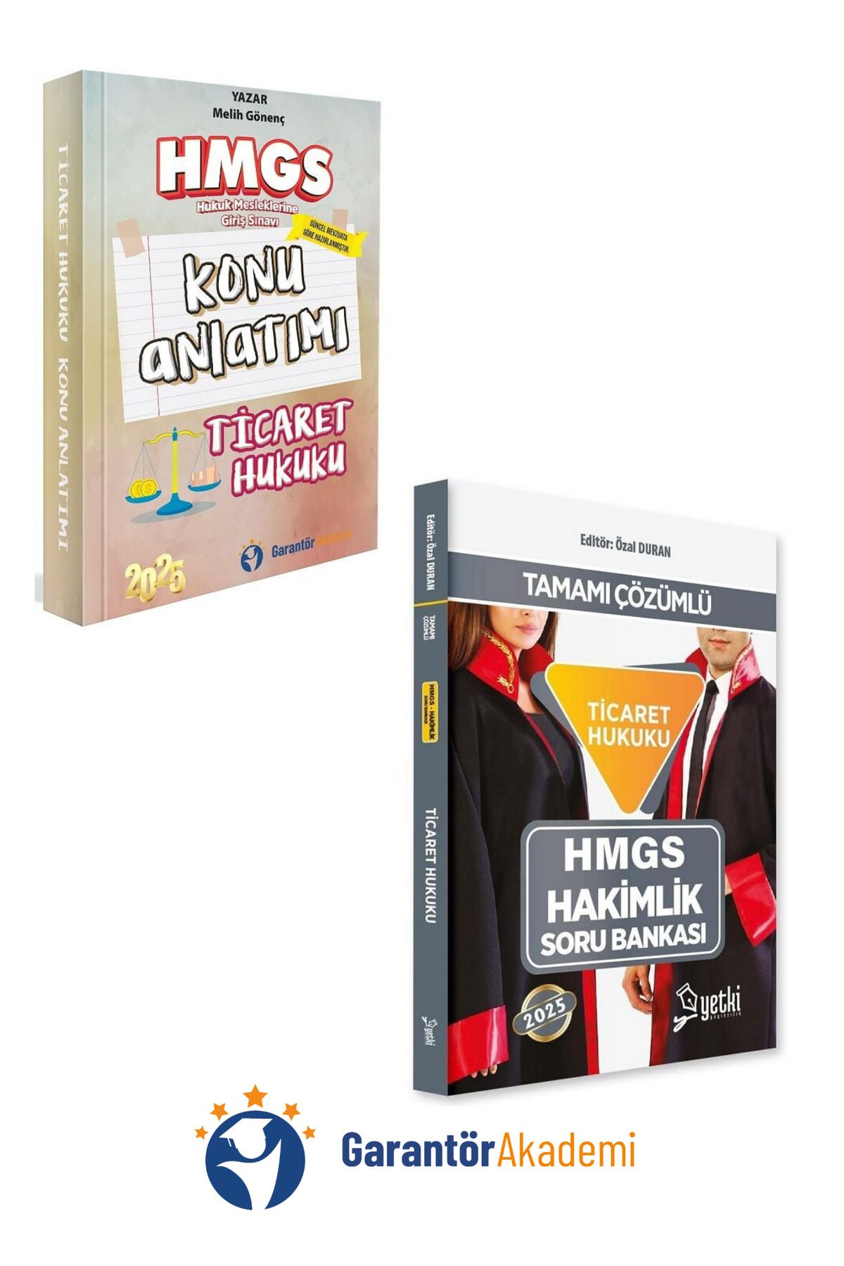 Makro Kitabevi Yayınları Garantör Akademi 2025 HMGS Ticaret Hukuku Hukuku Konu Anlatımı+Yetki Soru Bankası ikili set