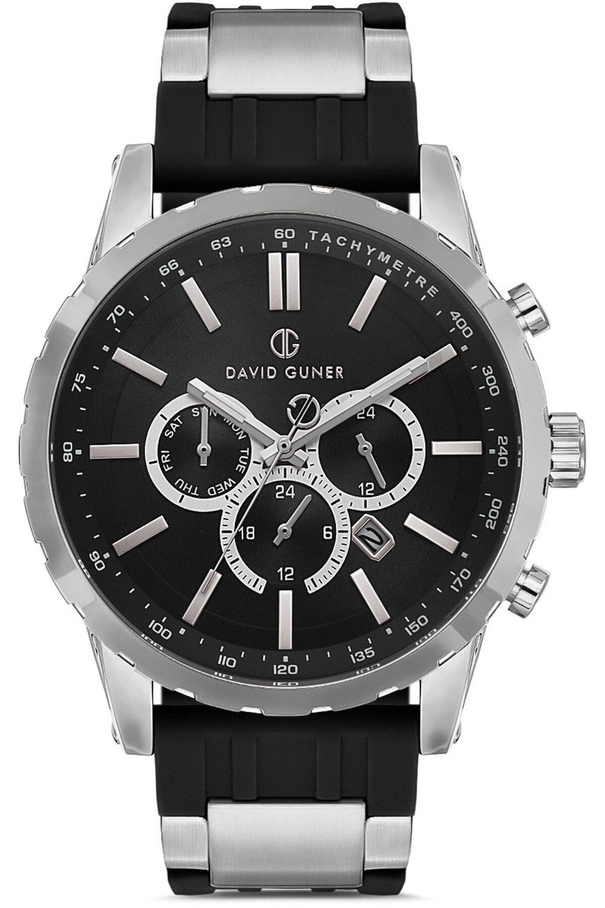 DAVID GUNER DAVİD GÜNER ERKEK KOL SAATİ DG-8822GD-J2 49 MM Siyah