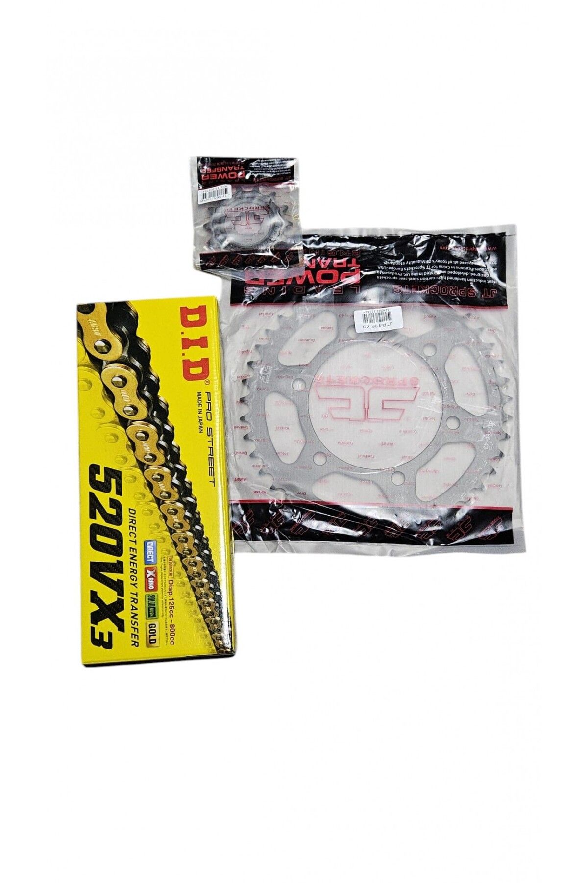 D.I.D Dıd Jt Gold Zincir Dişli Seti 520vx3 Yamaha Yzf-r25 Mt-25 2015-2022 14t 43t 112l