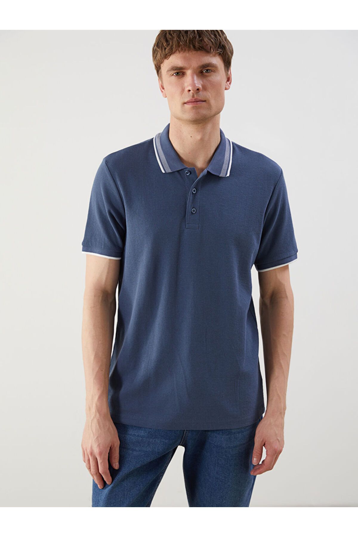 LC Waikiki Yeni Sezon Polo Yaka Kisa Kollu Erkek Tisort - S56629Z8