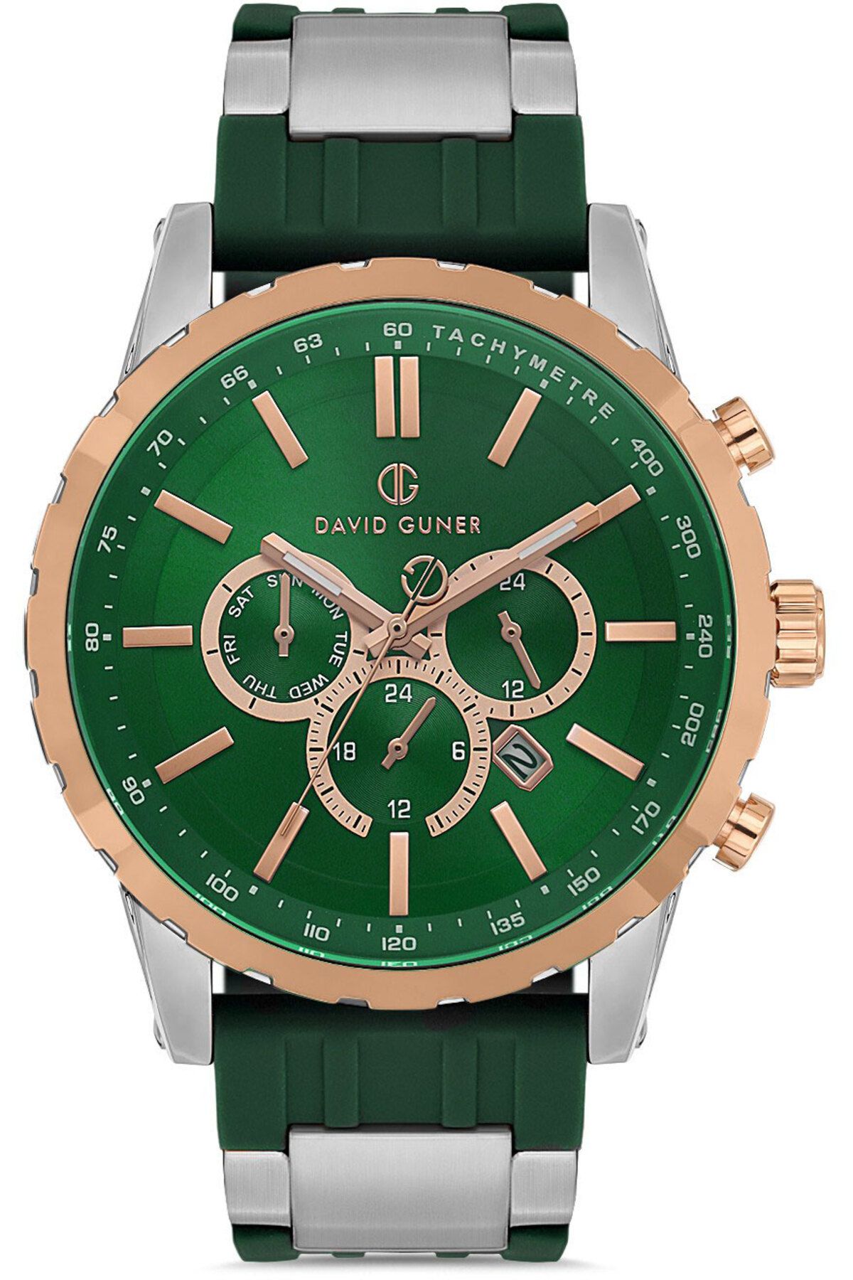 DAVID GUNER DAVİD GÜNER ERKEK KOL SAATİ DG-8822GD-E10 49 MM Yeşil