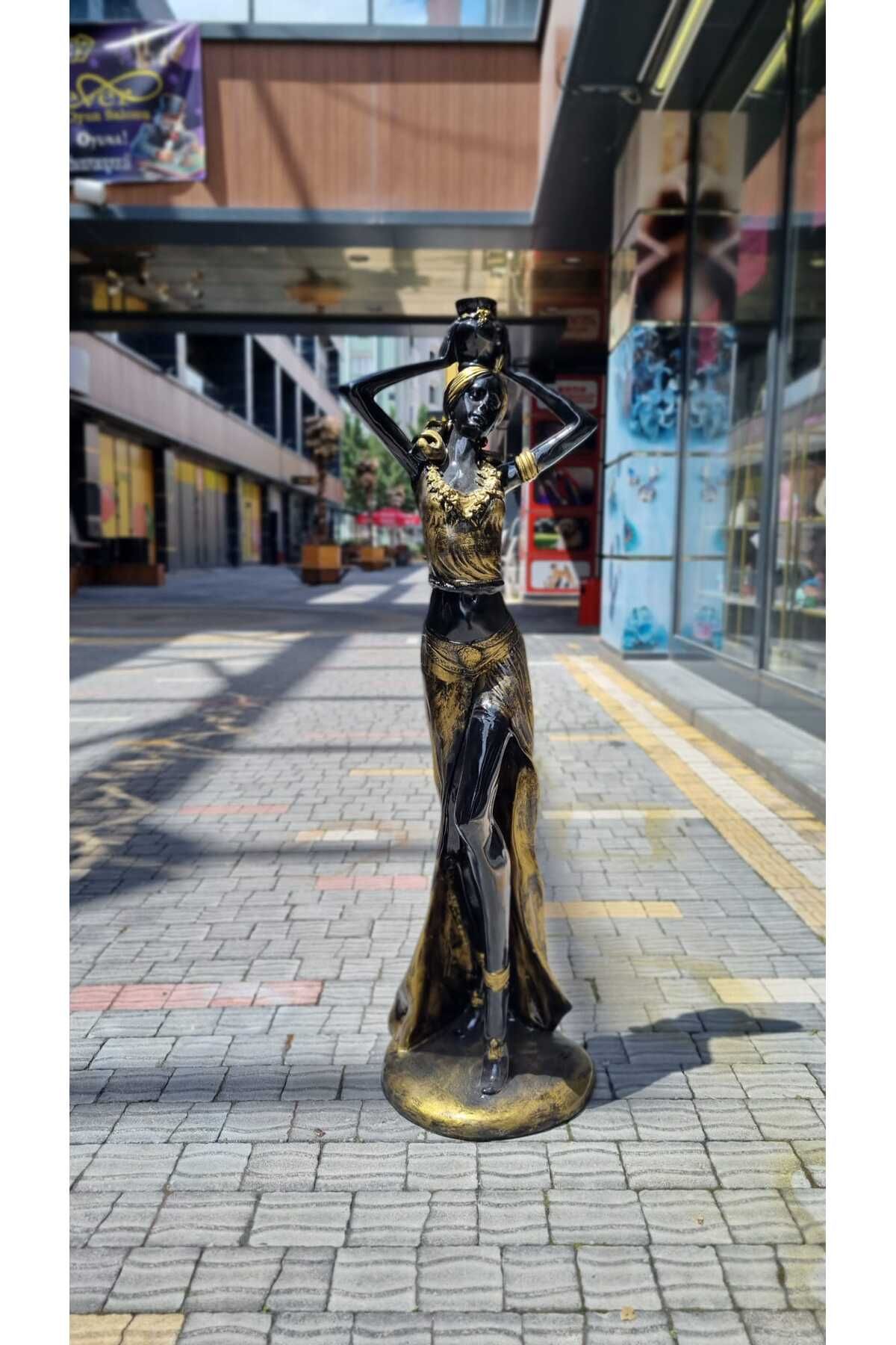 Hane ✨🏺 Sanatsal Dokunuş: Testi Tutan Kadın Heykeli ile Mekanınıza Asalet Katın!