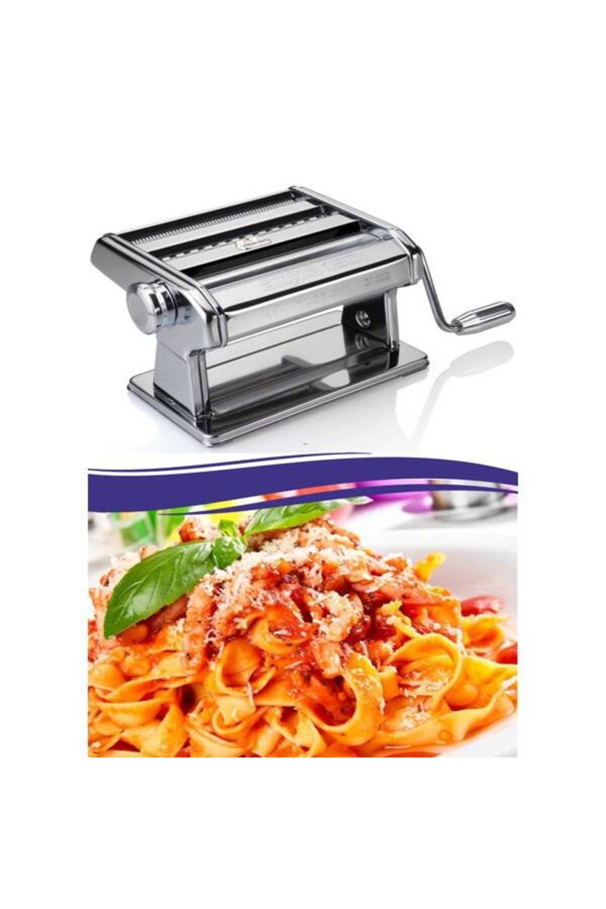 Vexahome Çelik Erişte ve Makarna Yapma Makinesi 180 MM