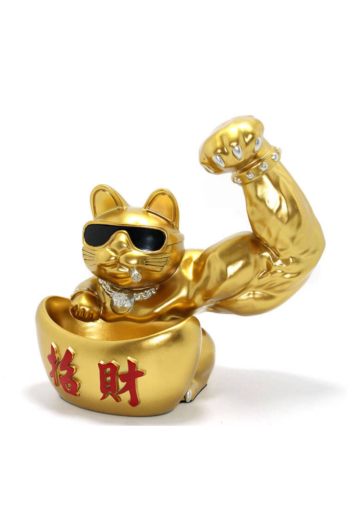 Vexahome Polyester Şanslı Kedi Figürü Model 4