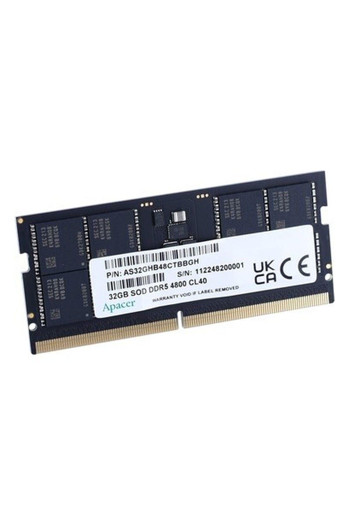 Apacer 32 GB1X32GB) 4800MHZ Sodımm CL40 Ddr5 Notebook Ram ( FS.32G2A.PT)