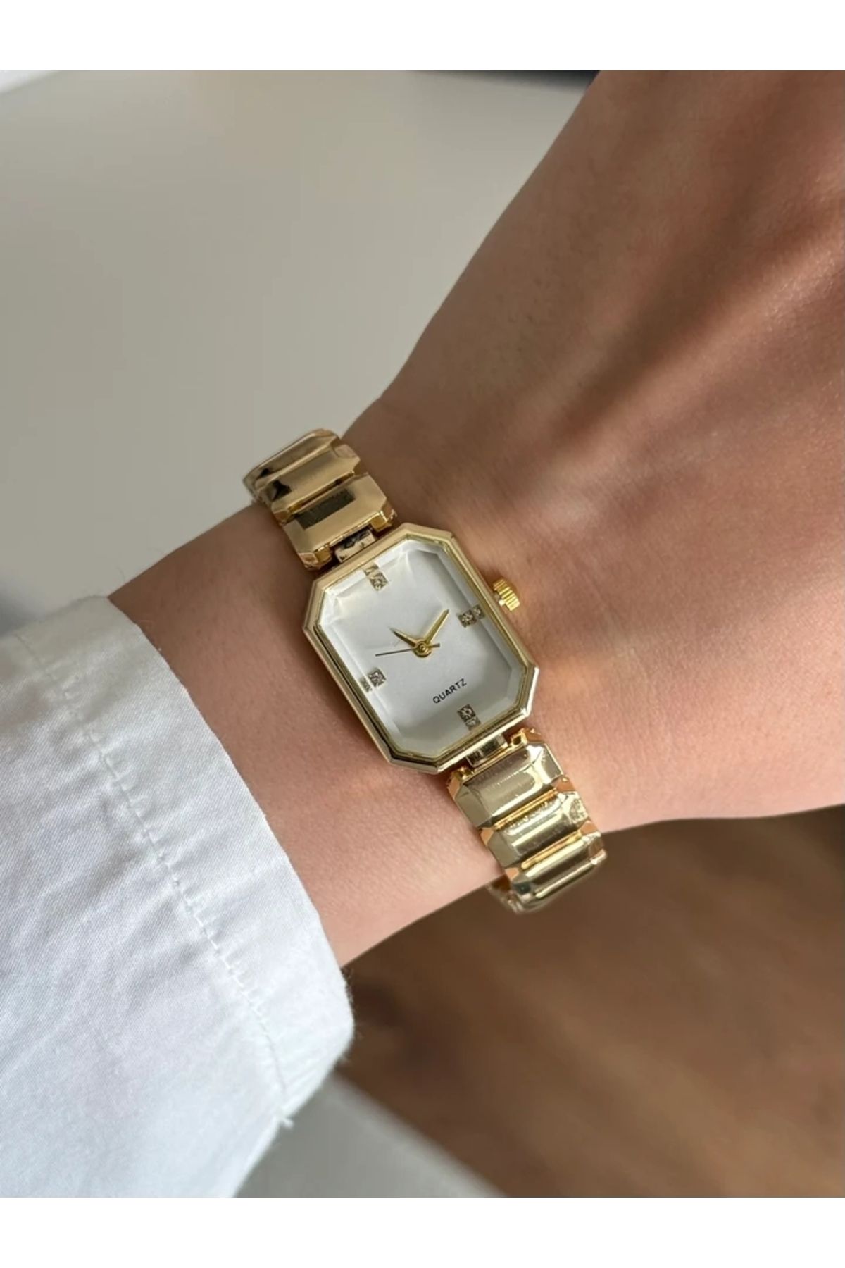 RoseandRoses Sliven Sw Model Kadın Kol Saati Gold (Beyaz Kadran)