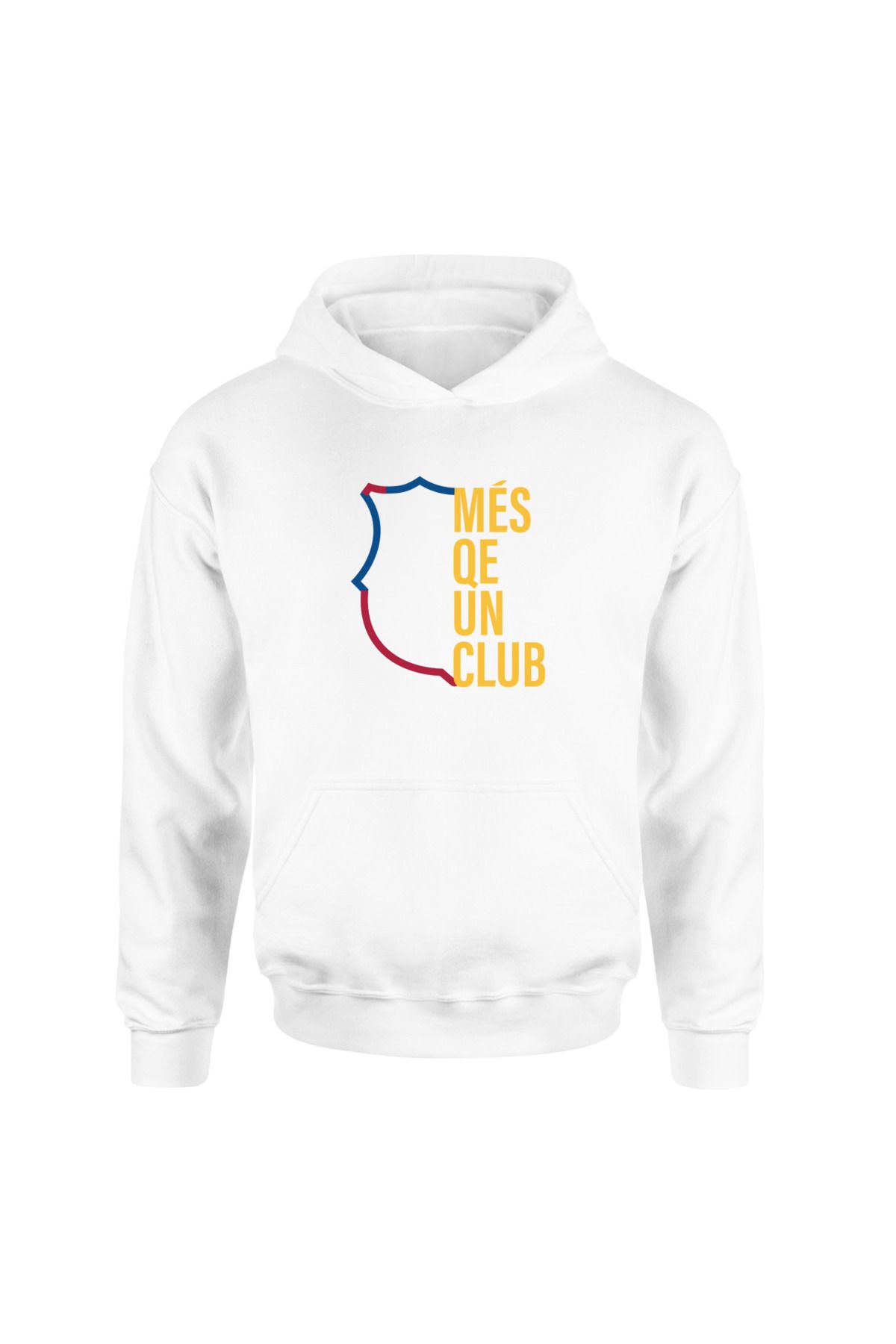 Pisa Art MÉS QUE UN CLUB Beyaz Hoodie
