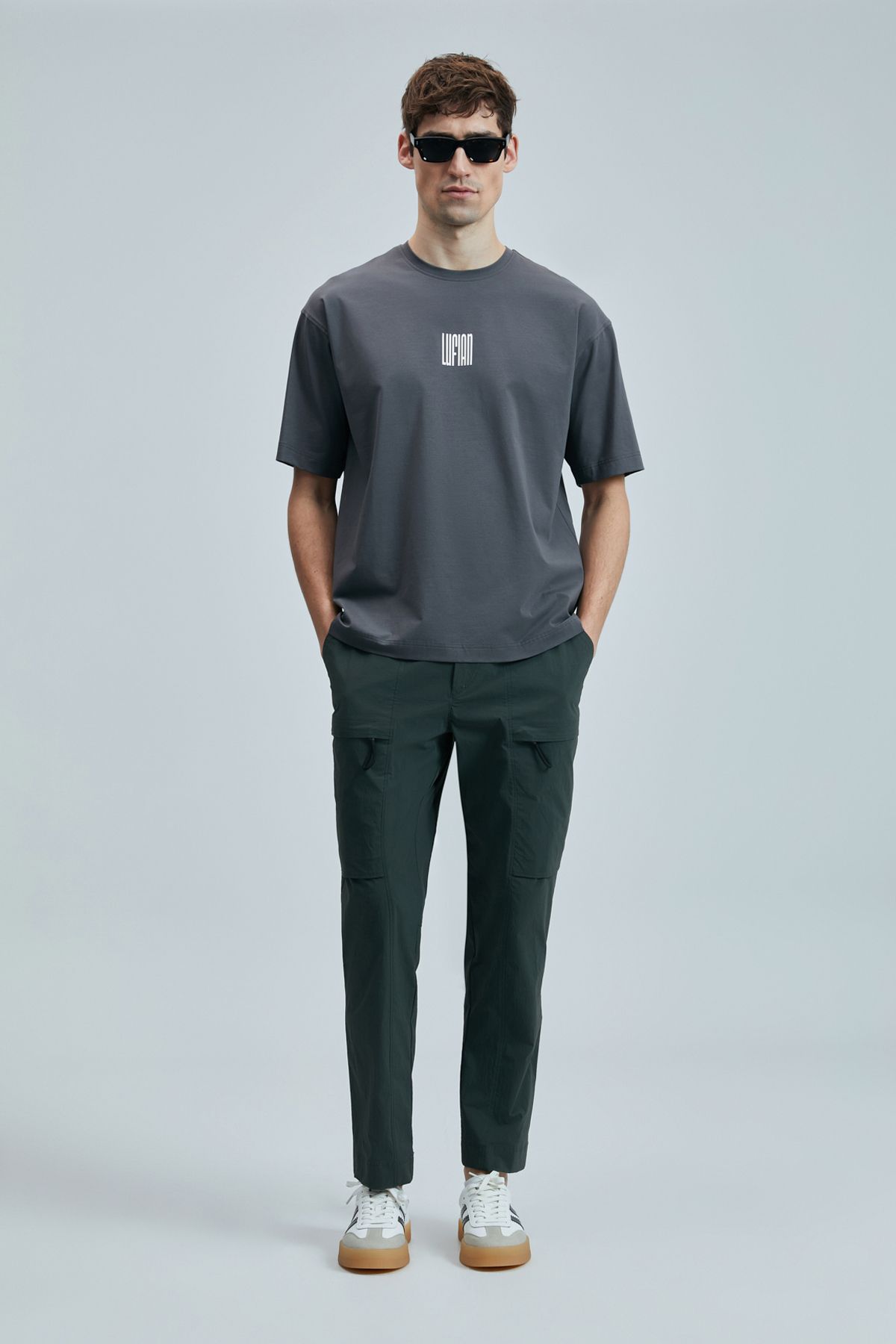 Lufian LUFİAN Helıx Modern Grafik T- Shirt 20245