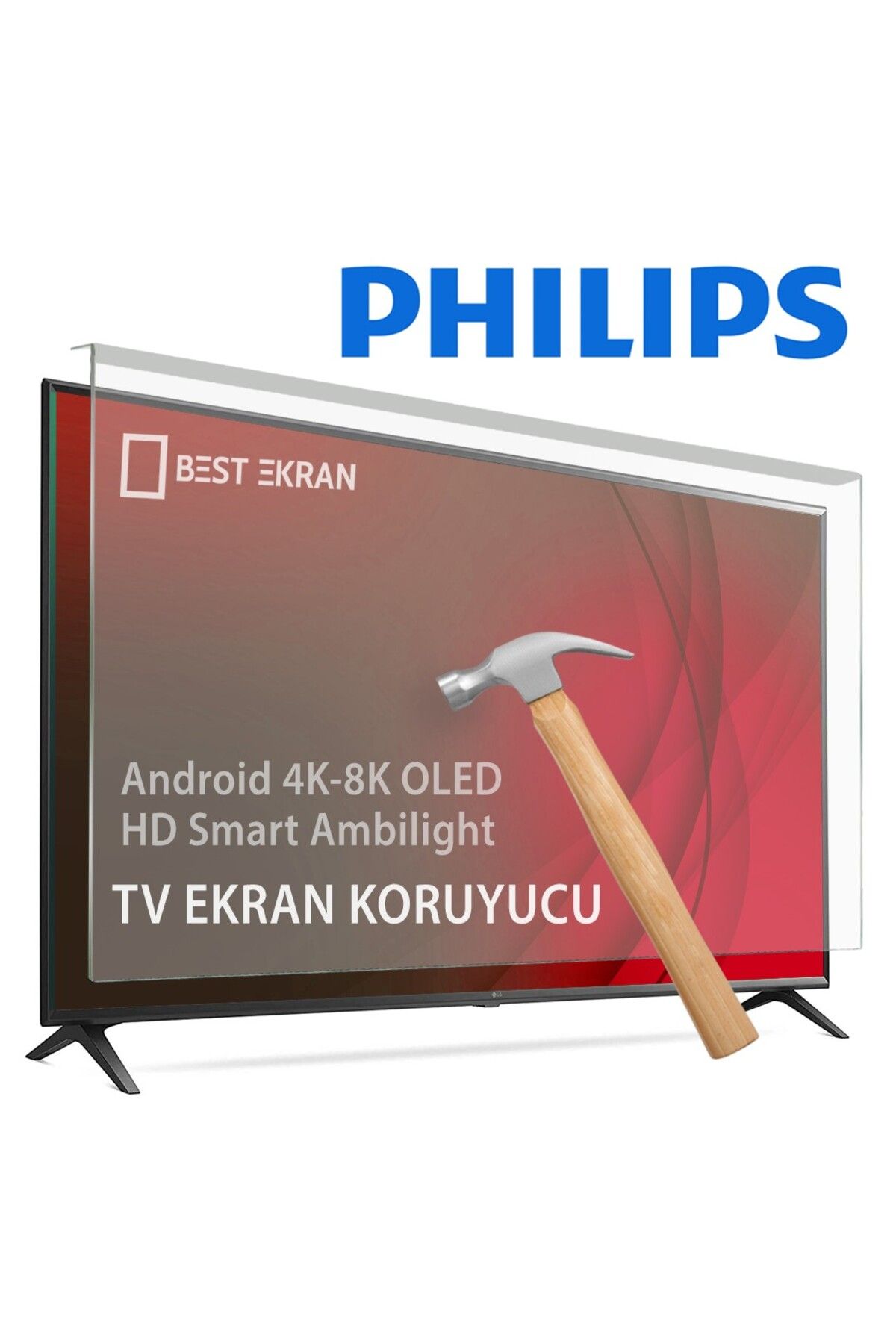 Bestekran Philips 75PUS8500 TV EKRAN KORUYUCU | 75" inç 189 Ekran Smart 4K UHD Dolby Atmos Titan OS Ql