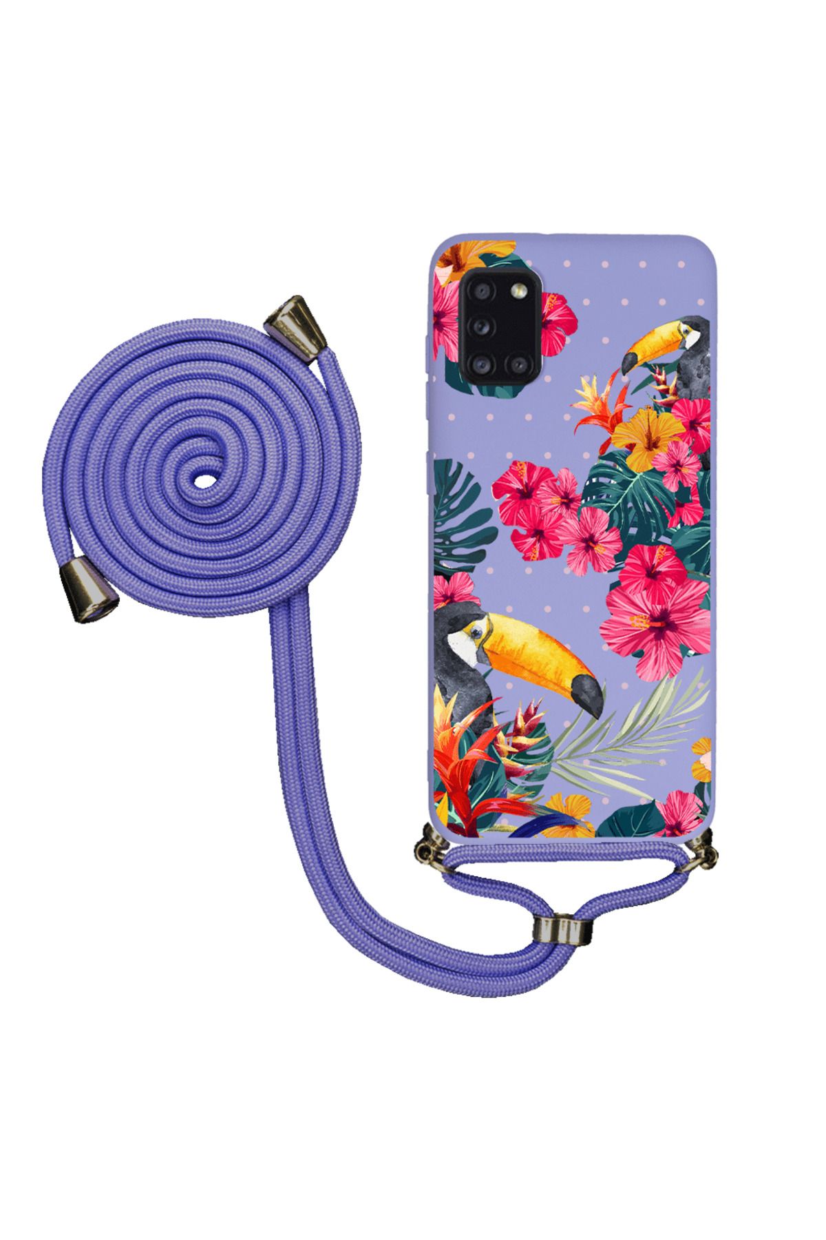 Royaleks Samsung A31 İpli Lansman Kılıf - Tropical